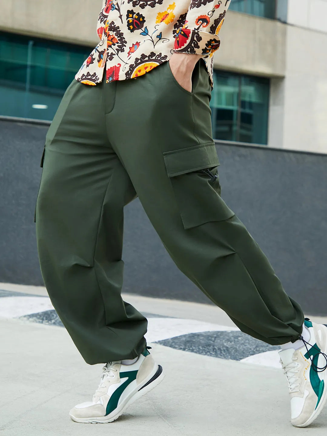 Solid Cargo Parachute Trousers