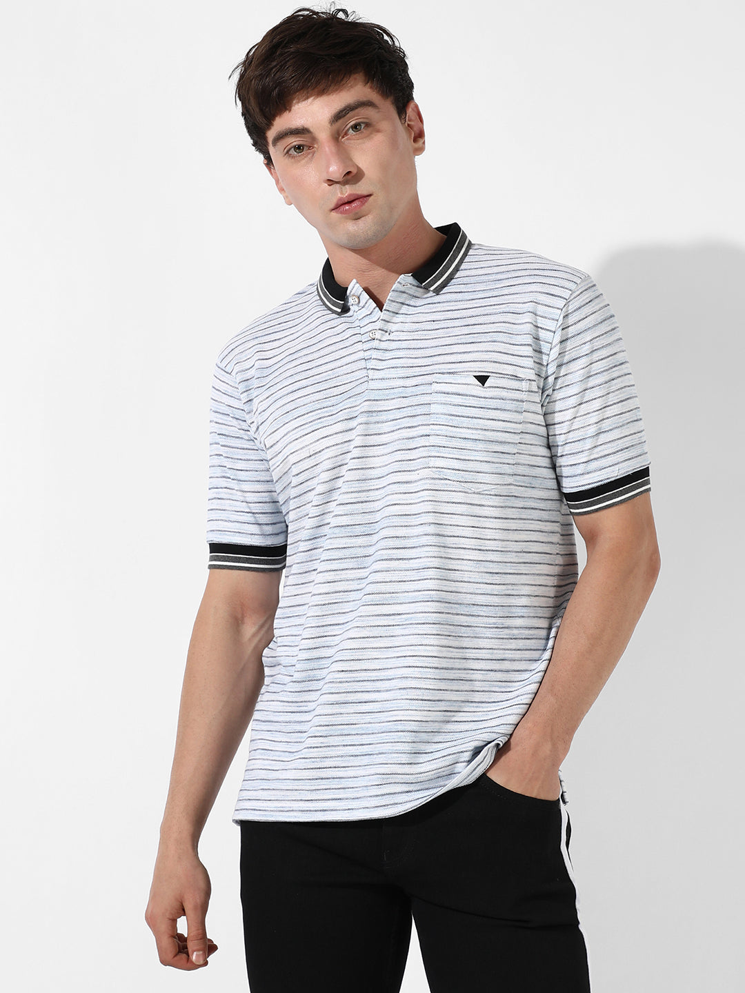 Striped Polo T-Shirt