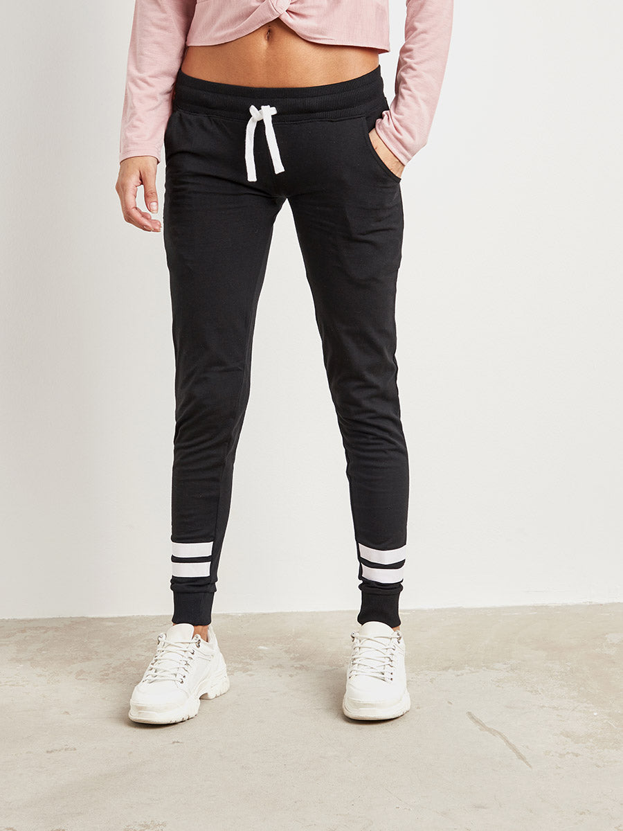 Trackpants With Contrast Drawstring