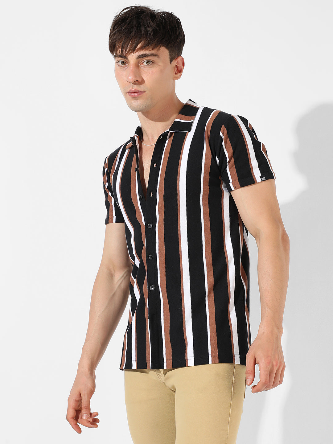 Barcode Striped Shirt