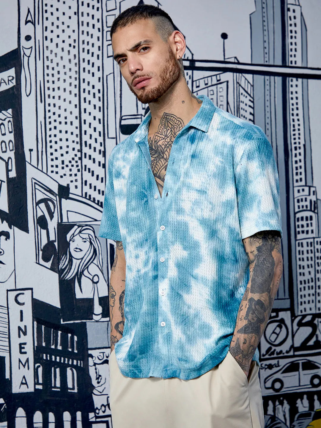 Tie-Dye Knit Shirt