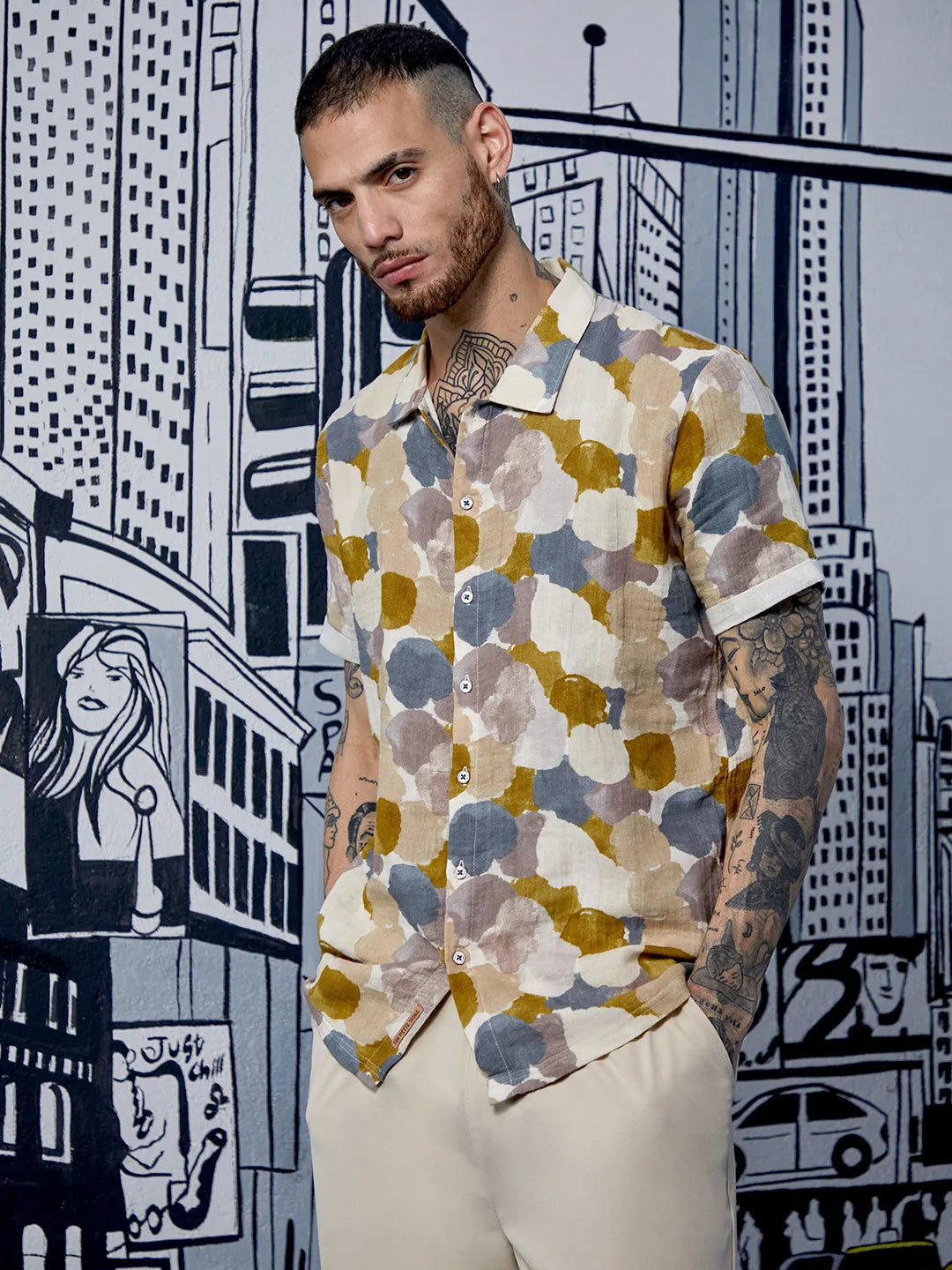 Abstract Print Shirt