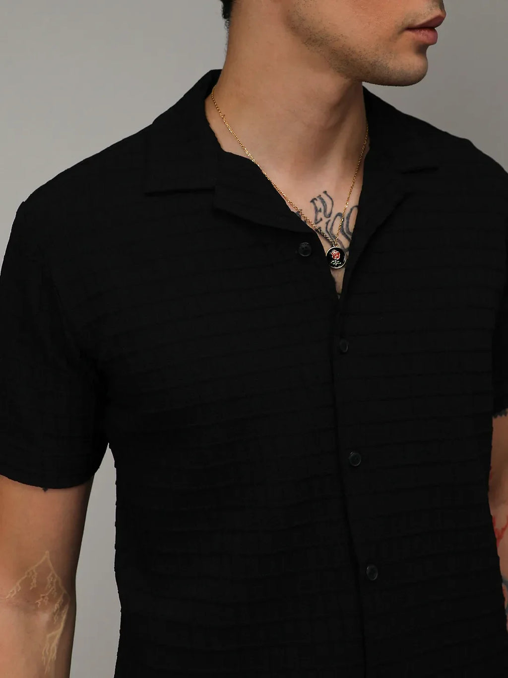 Textured Graph Check Co-Ord Set