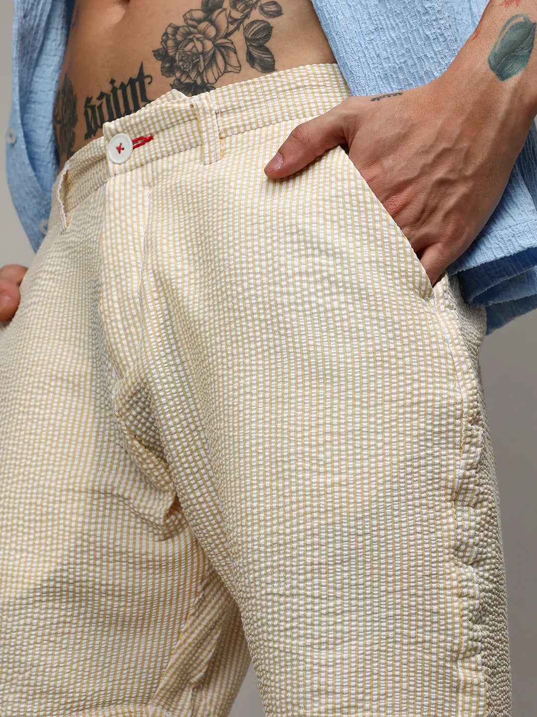 Seersucker Stripe Shorts