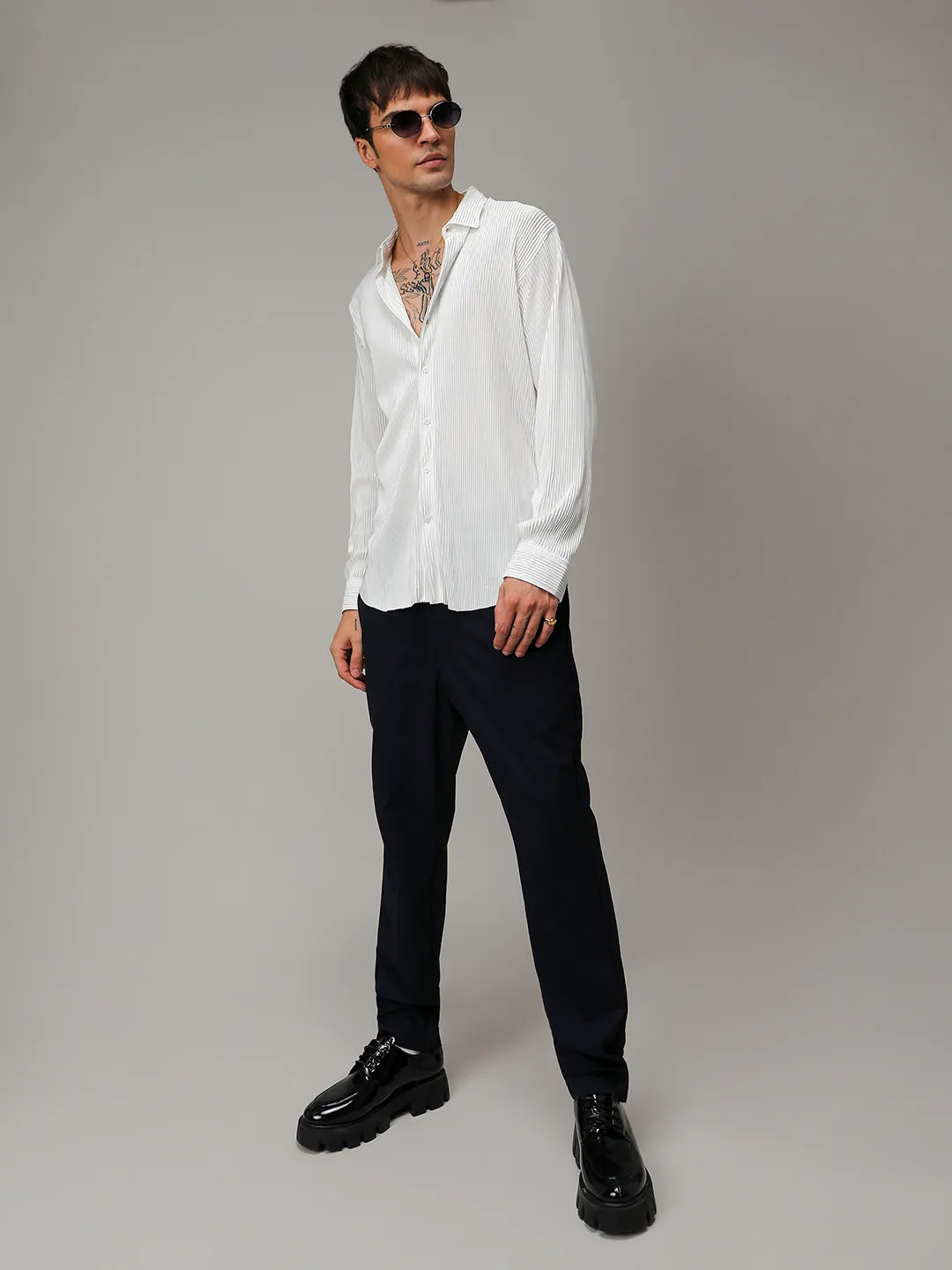 Pleat-Creased Shirt