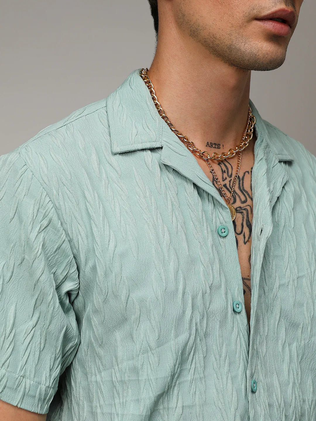 Grain-Textured Shirt