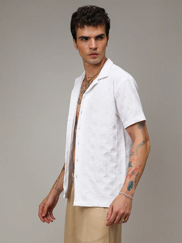 Creased-Check Shirt