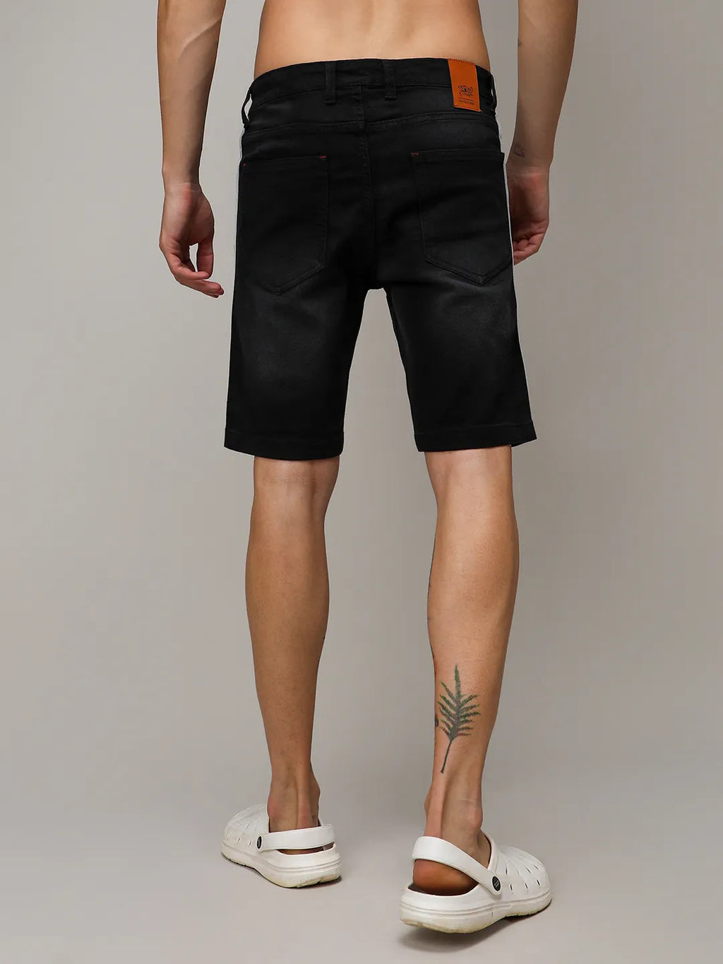Heavy Distressed Cargo Denim Shorts
