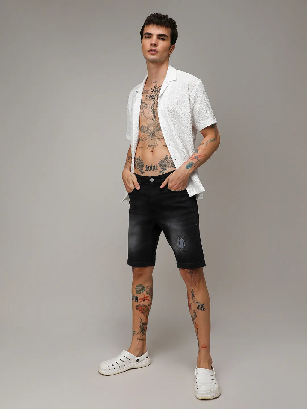 MInimal Distressed Denim Jeans