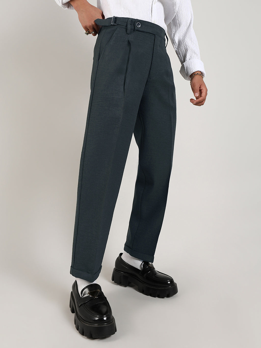 Lightweight - Tailored Linen-Blend Trousers