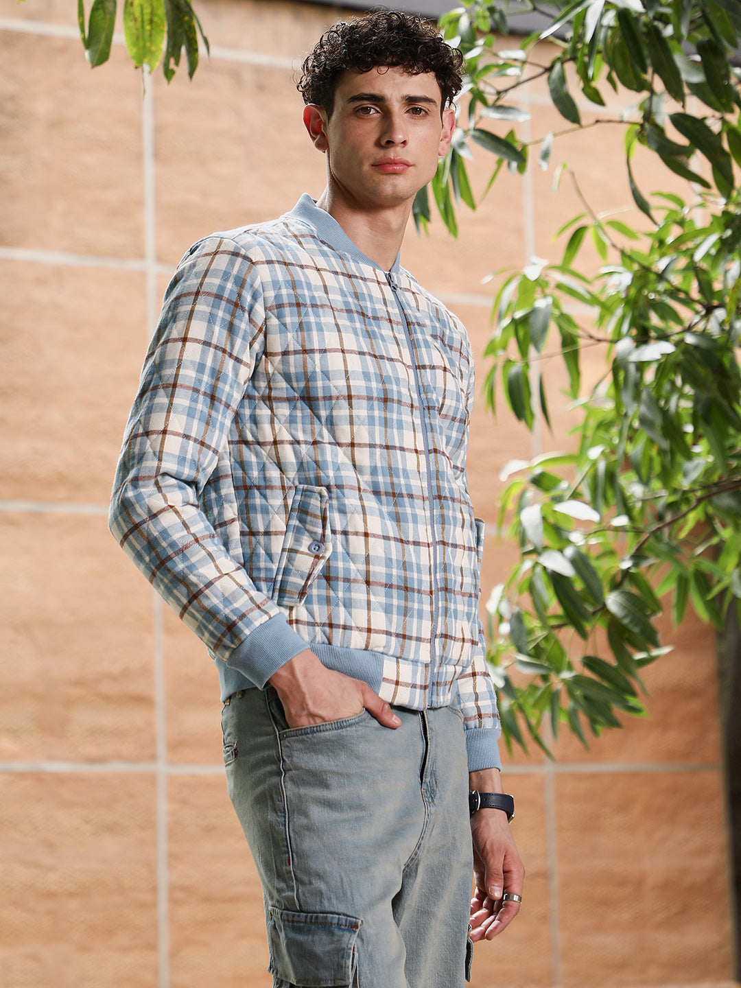 Tartan Plaid Bomber Jacket