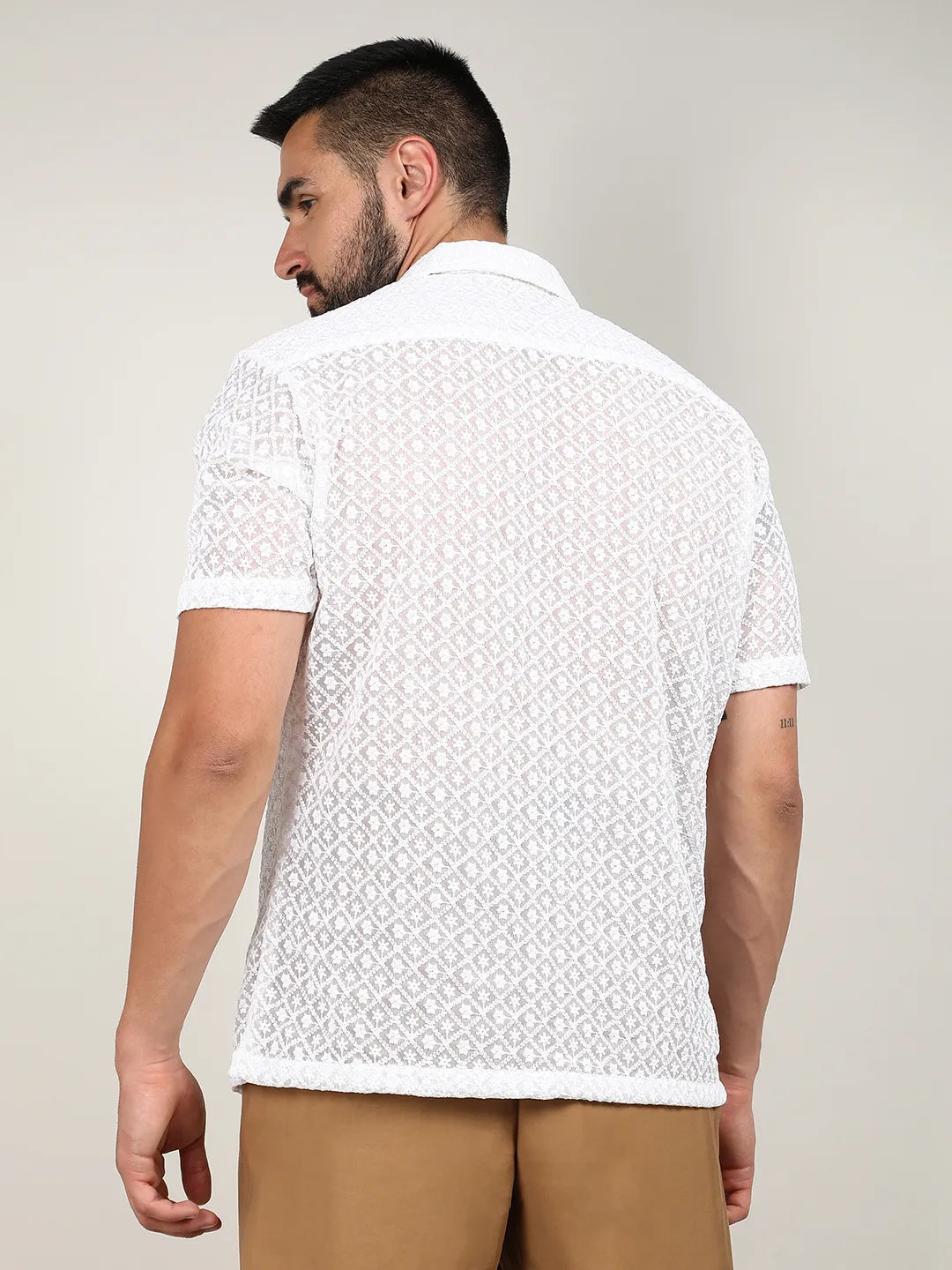 Floral Embroidered Shirt