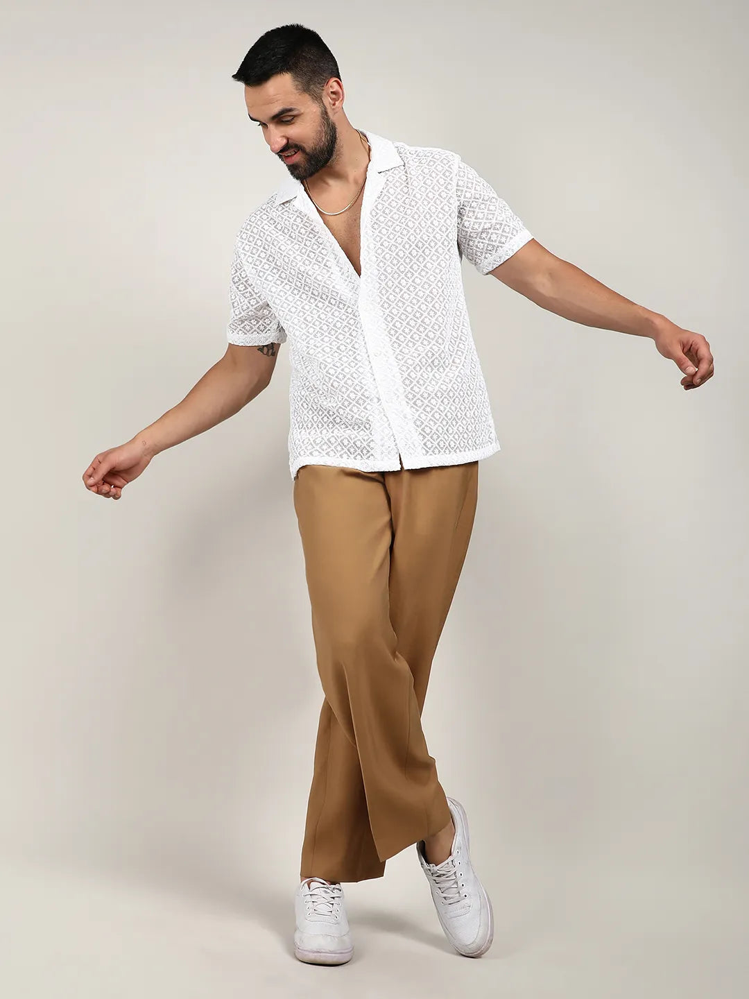 Floral Embroidered Shirt