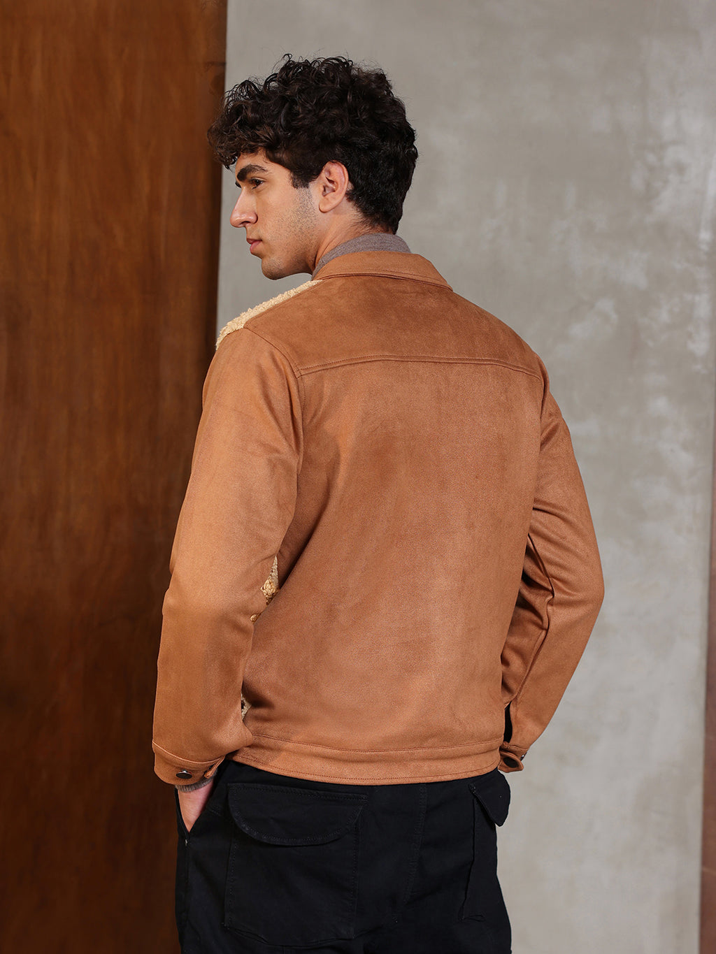 Contrast Sherpa Jacket