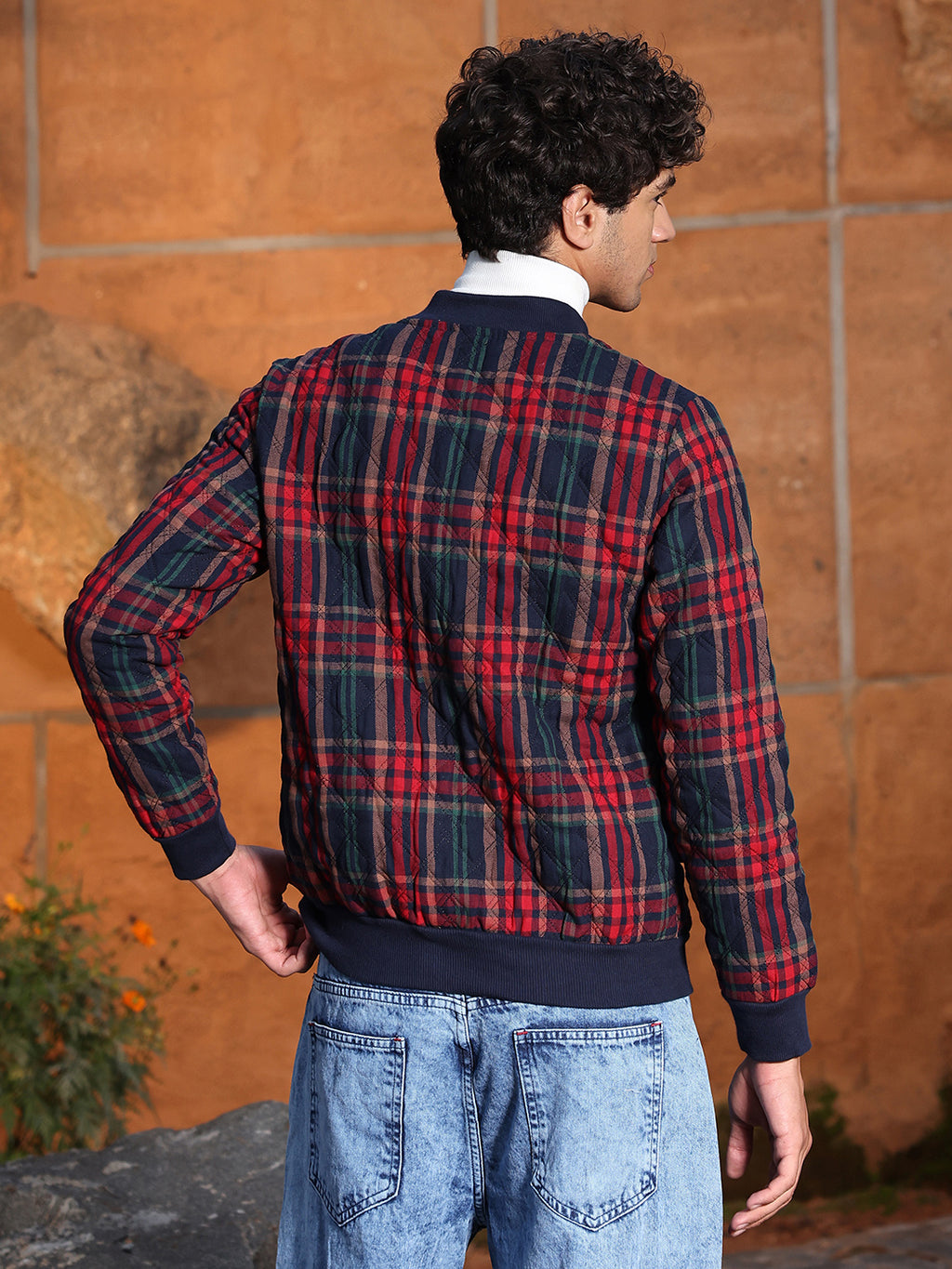Tartan Plaid Bomber Jacket