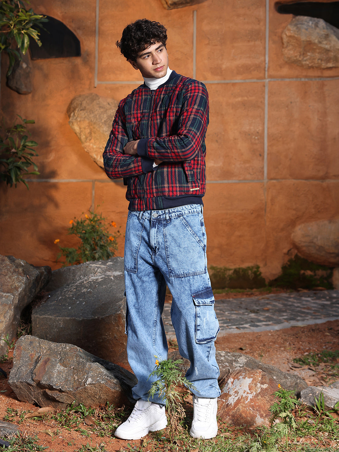 Tartan Plaid Bomber Jacket