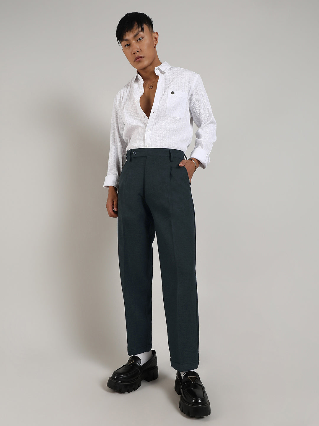 Lightweight - Tailored Linen-Blend Trousers