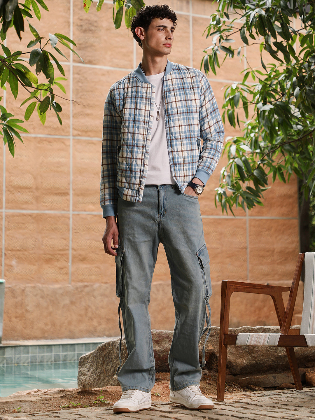 Tartan Plaid Bomber Jacket