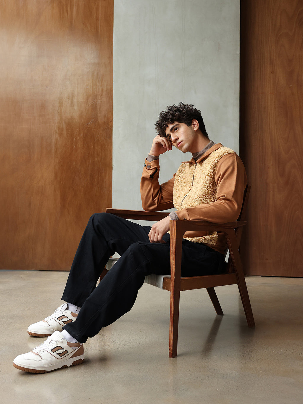 Contrast Sherpa Jacket