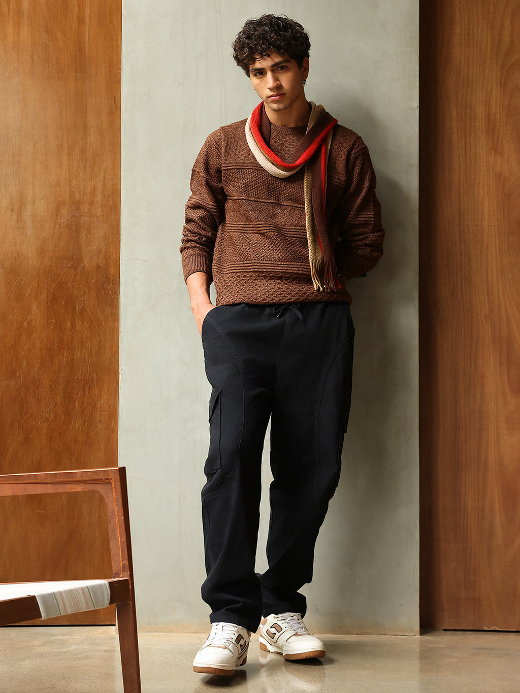 Textured-Knit Pullover Sweater