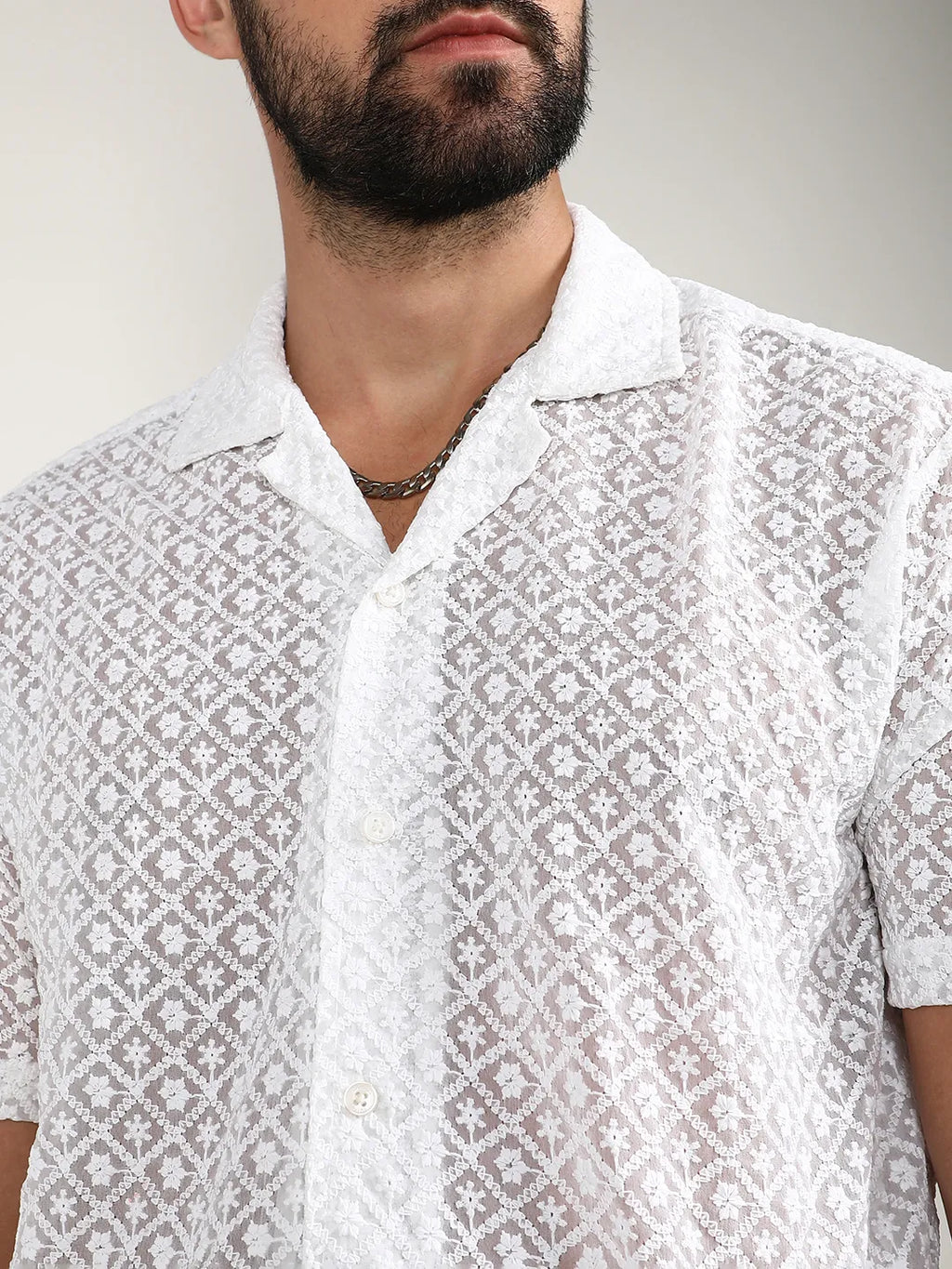 Floral Embroidered Shirt