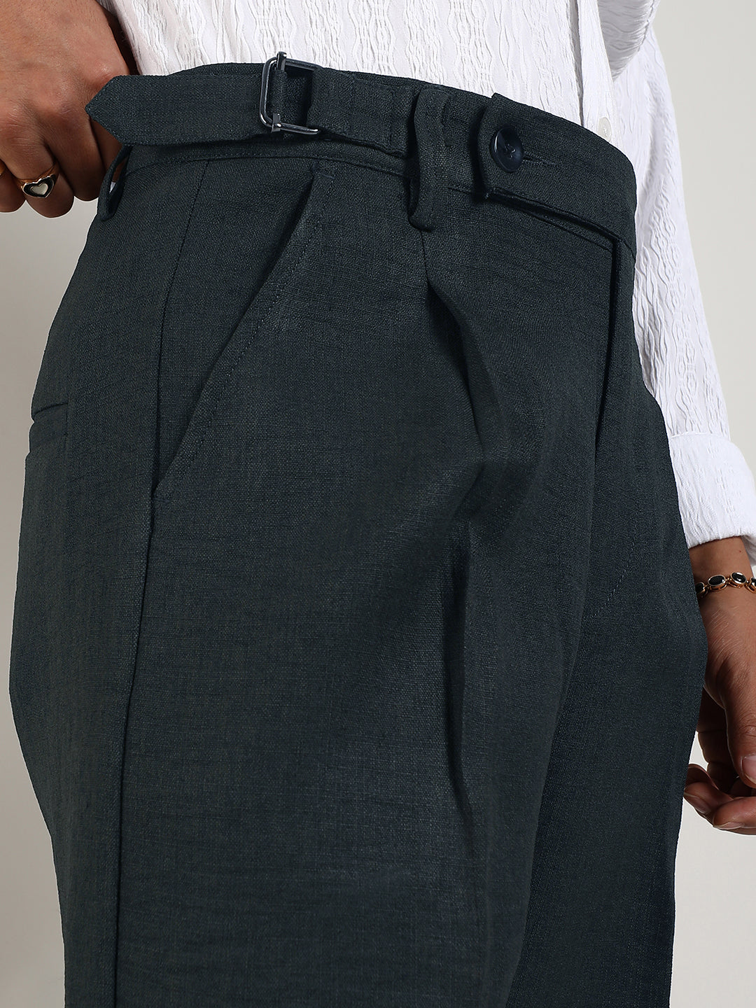 Lightweight - Tailored Linen-Blend Trousers