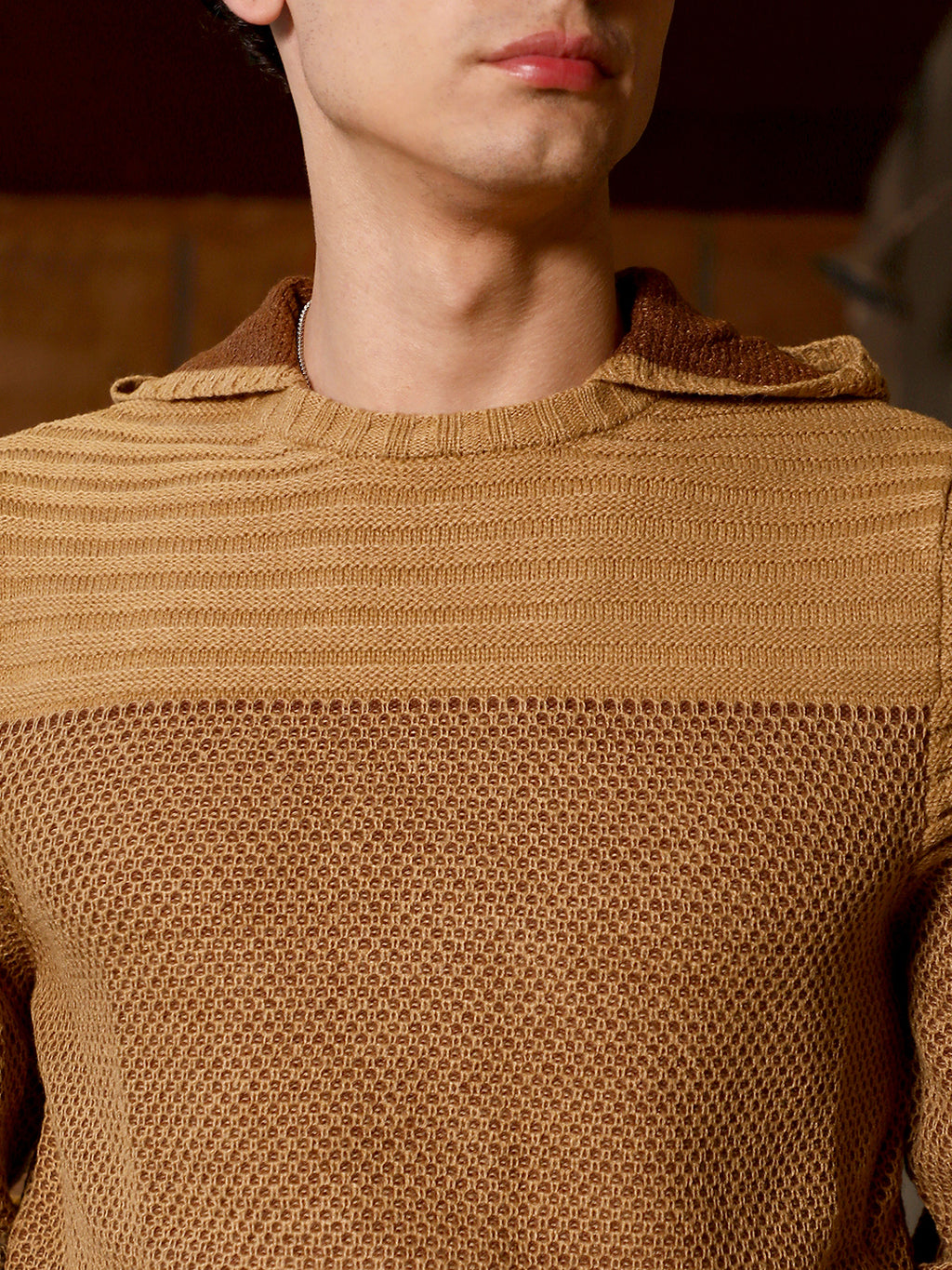 Textured Knit Pullover Sweater