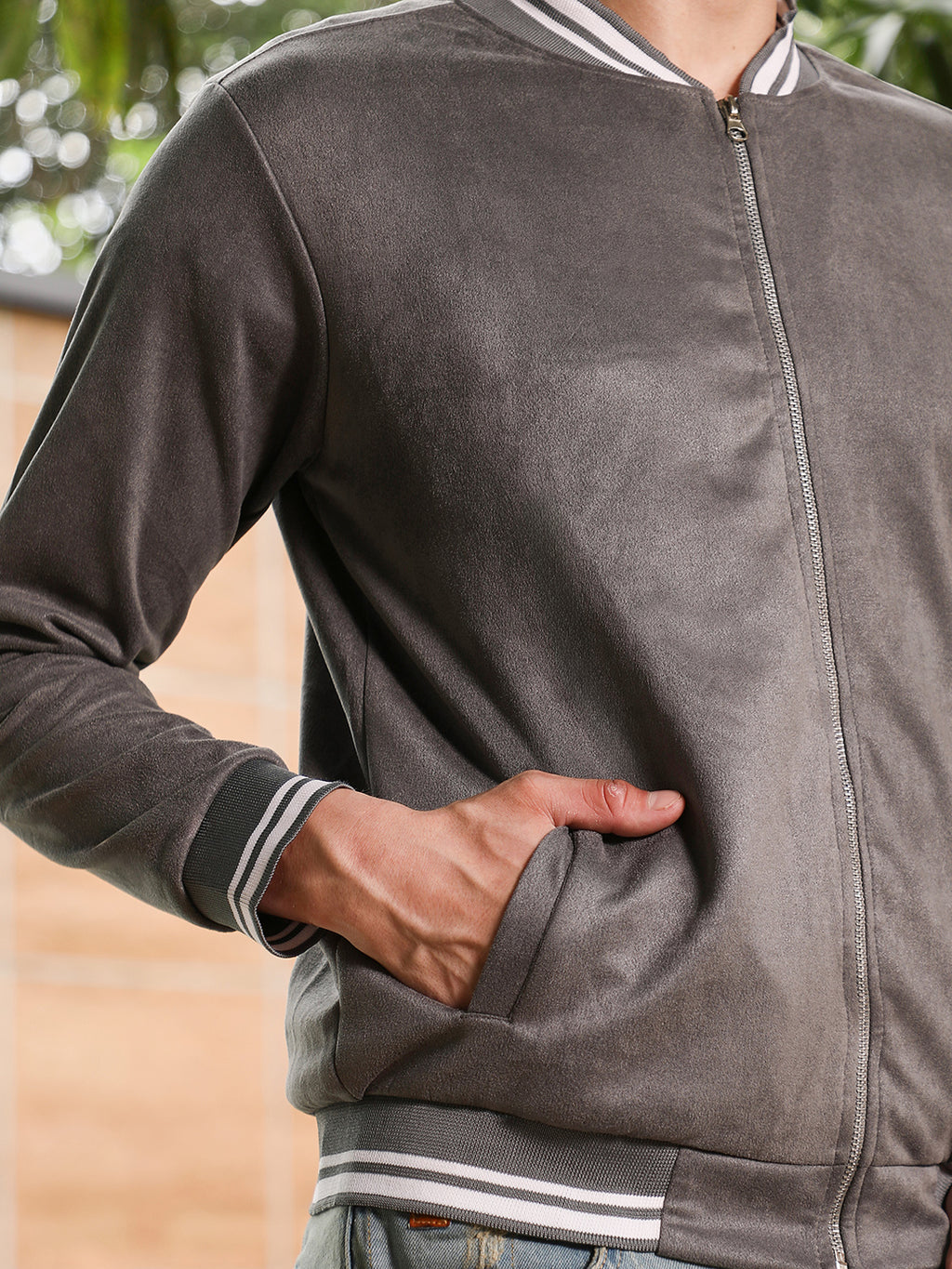 Zip-Front Baseball Jacket