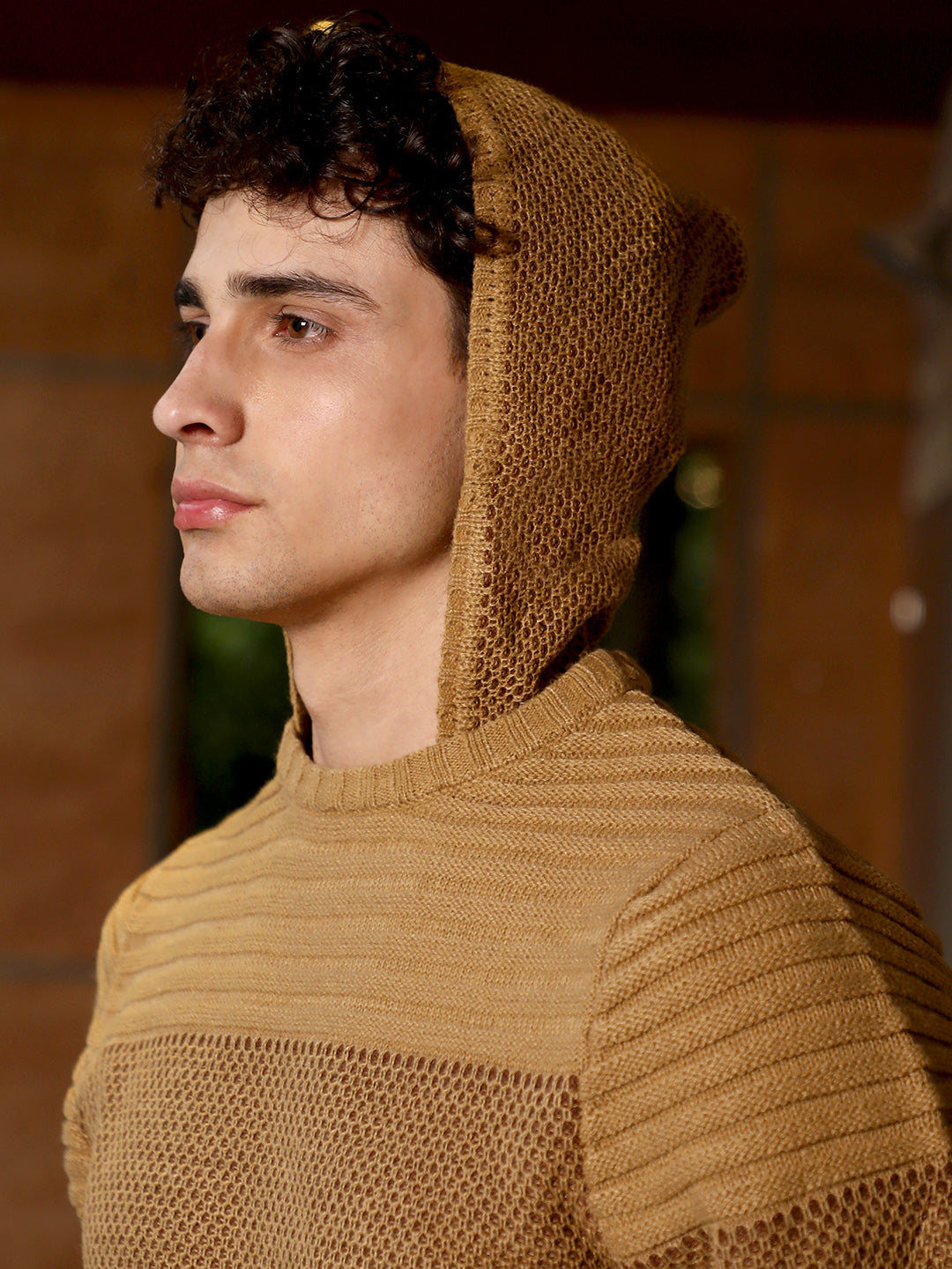 Textured Knit Pullover Sweater