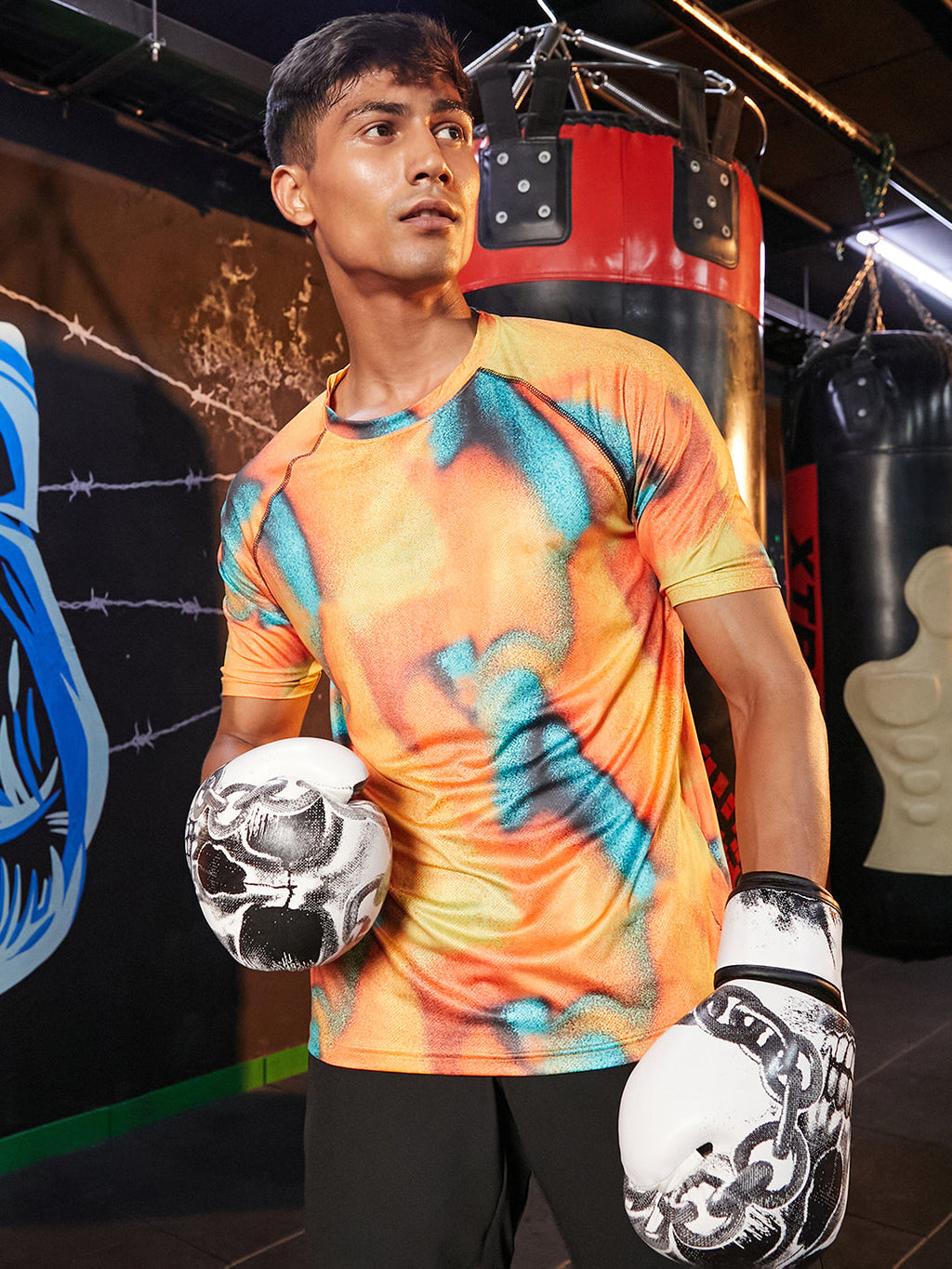 Abstract Activewear T-Shirt