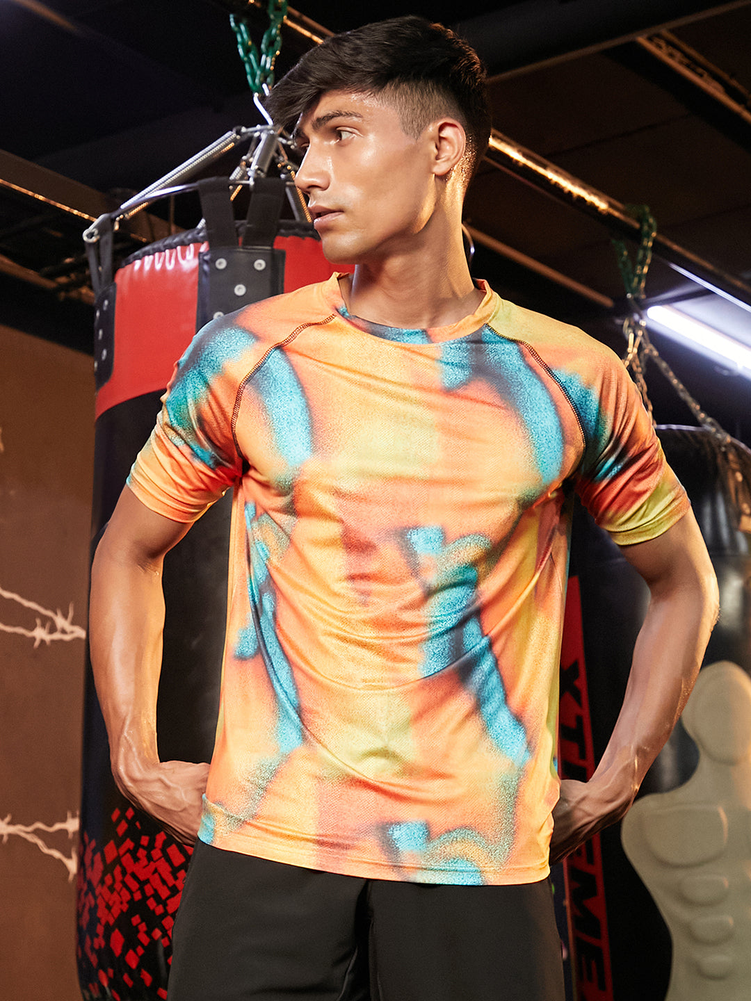Abstract Activewear T-Shirt