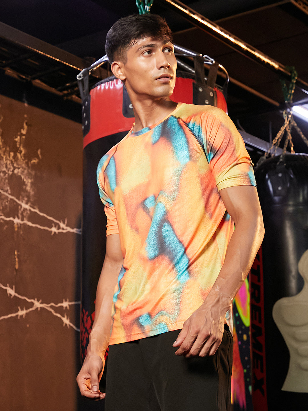 Abstract Activewear T-Shirt