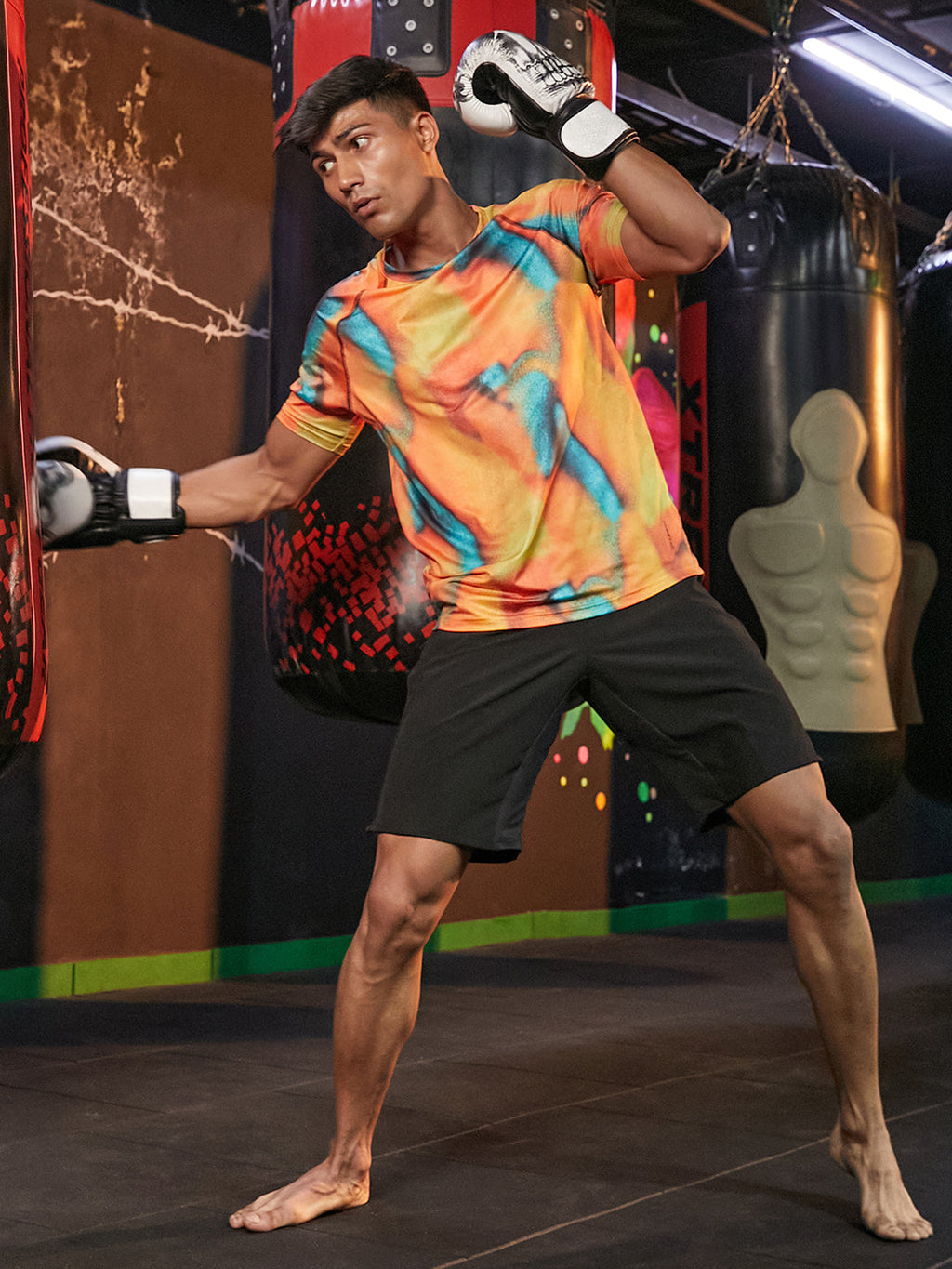 Abstract Activewear T-Shirt