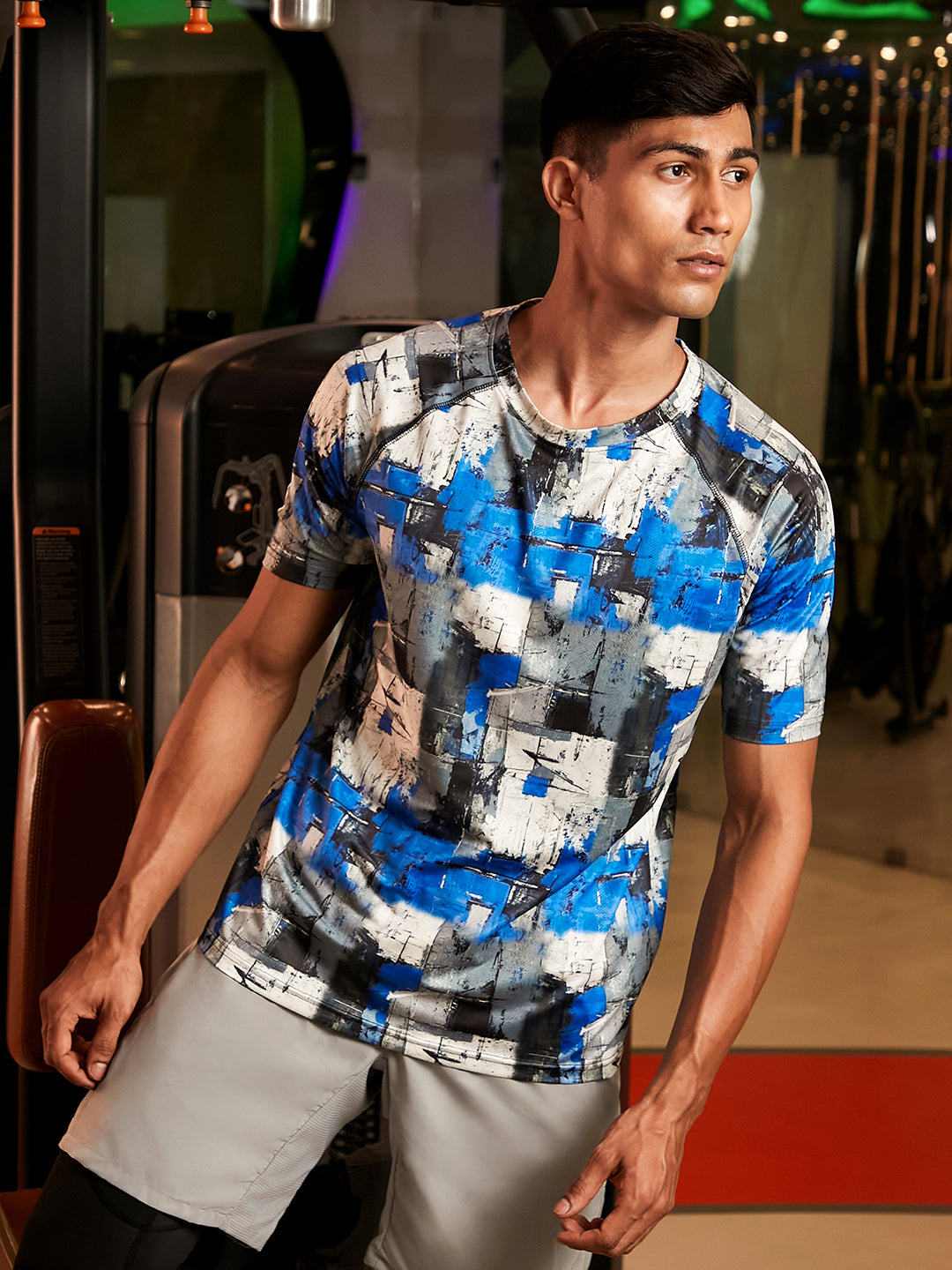 Abstract Activewear T-Shirt