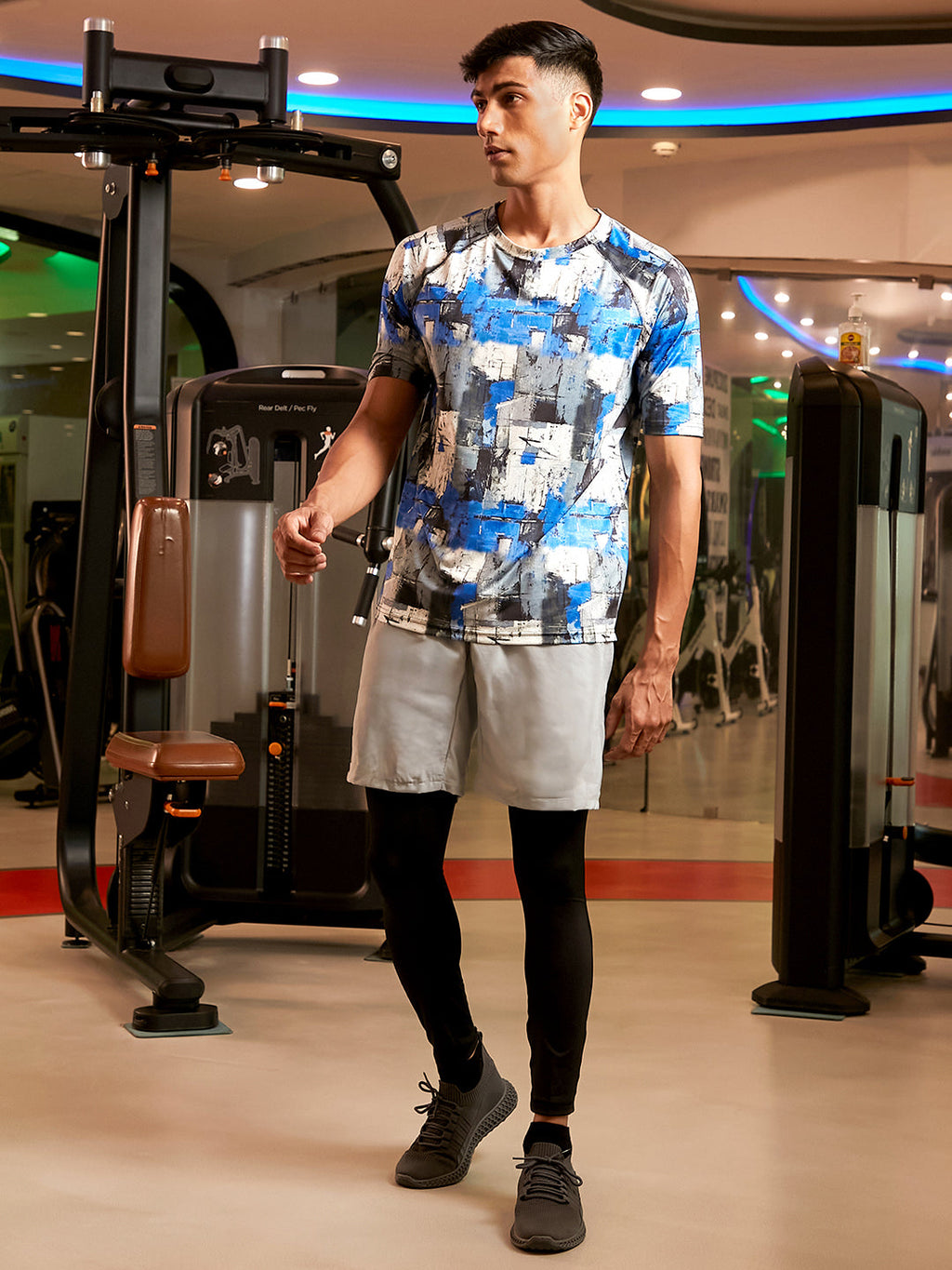 Abstract Activewear T-Shirt