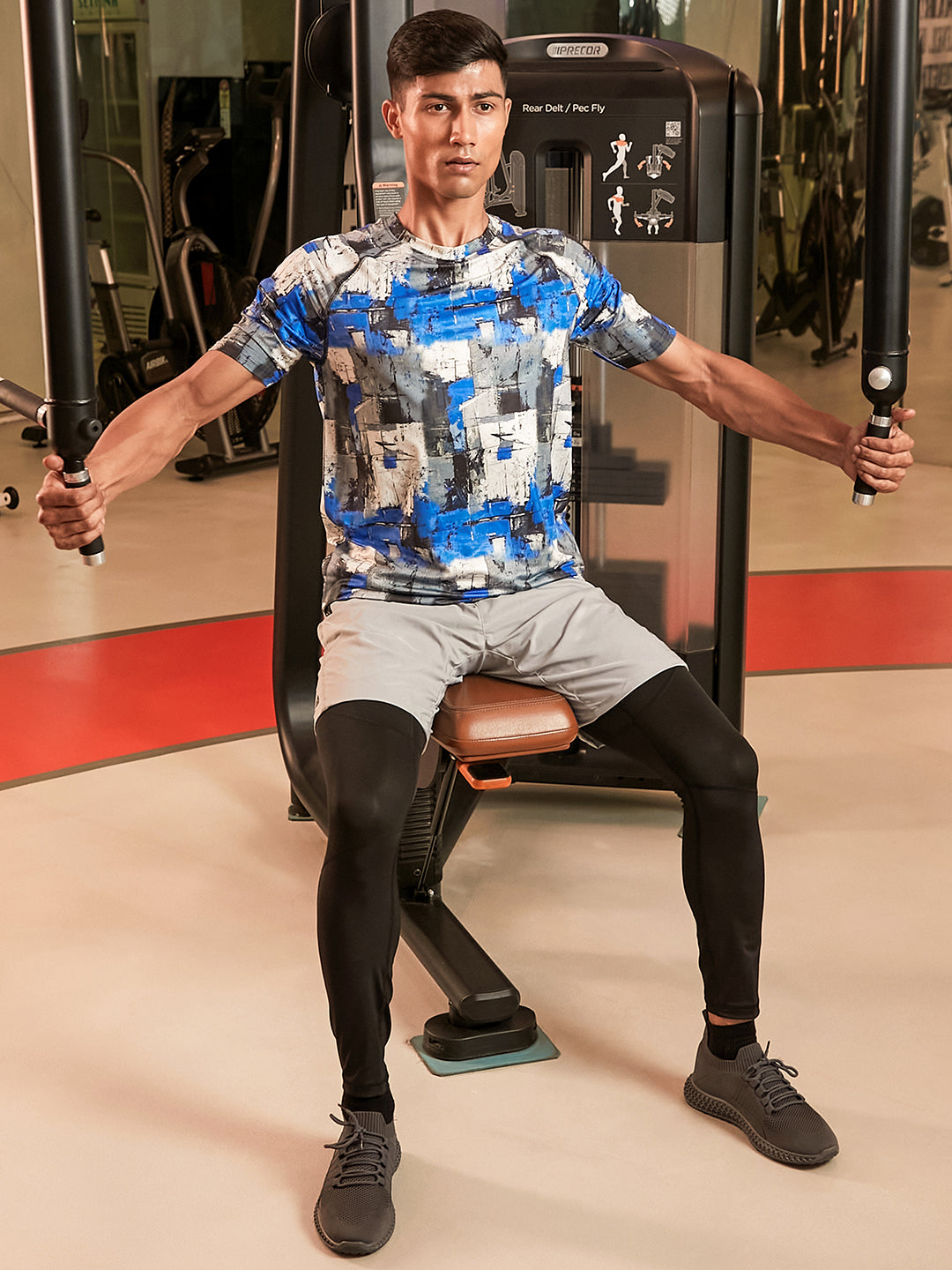 Abstract Activewear T-Shirt