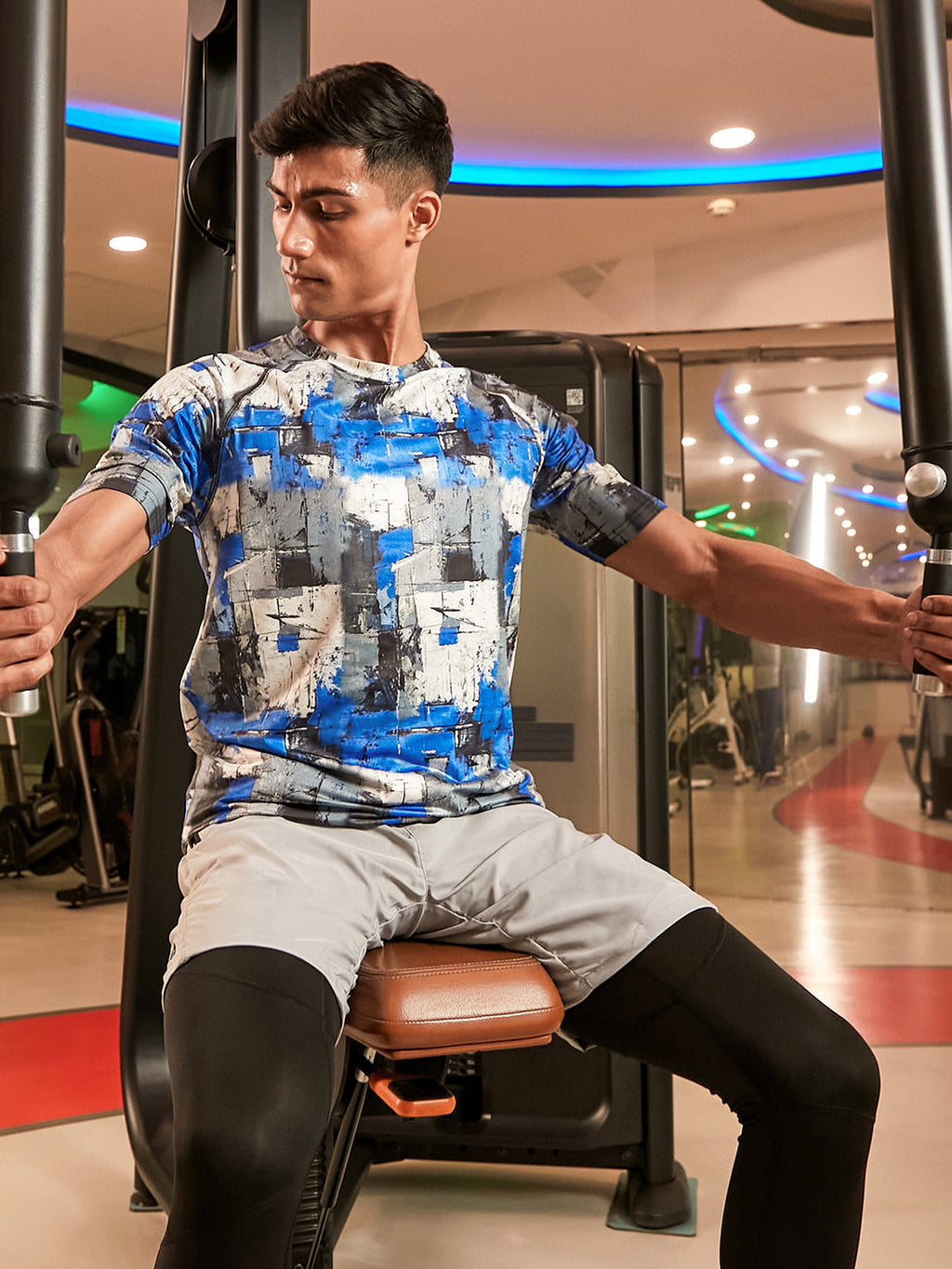 Abstract Activewear T-Shirt