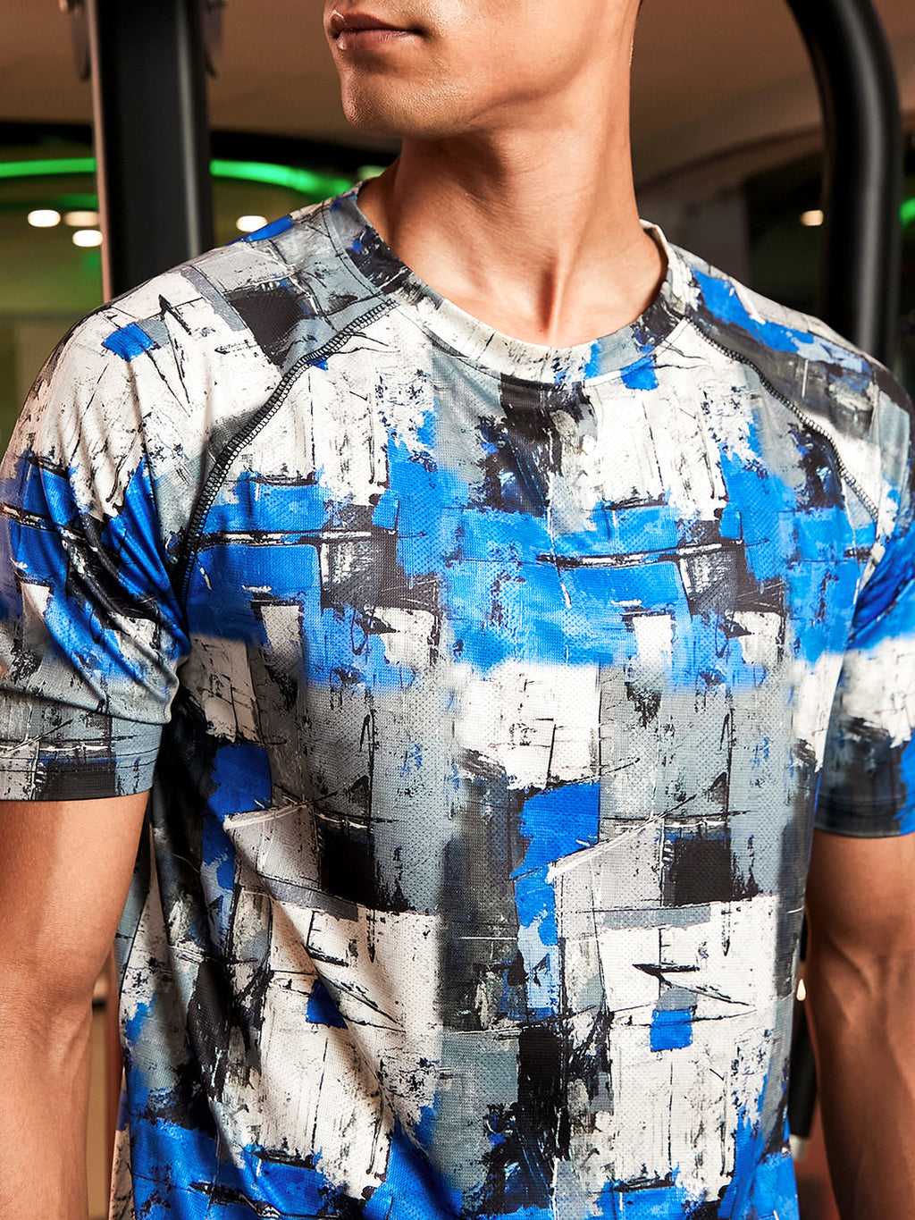 Abstract Activewear T-Shirt
