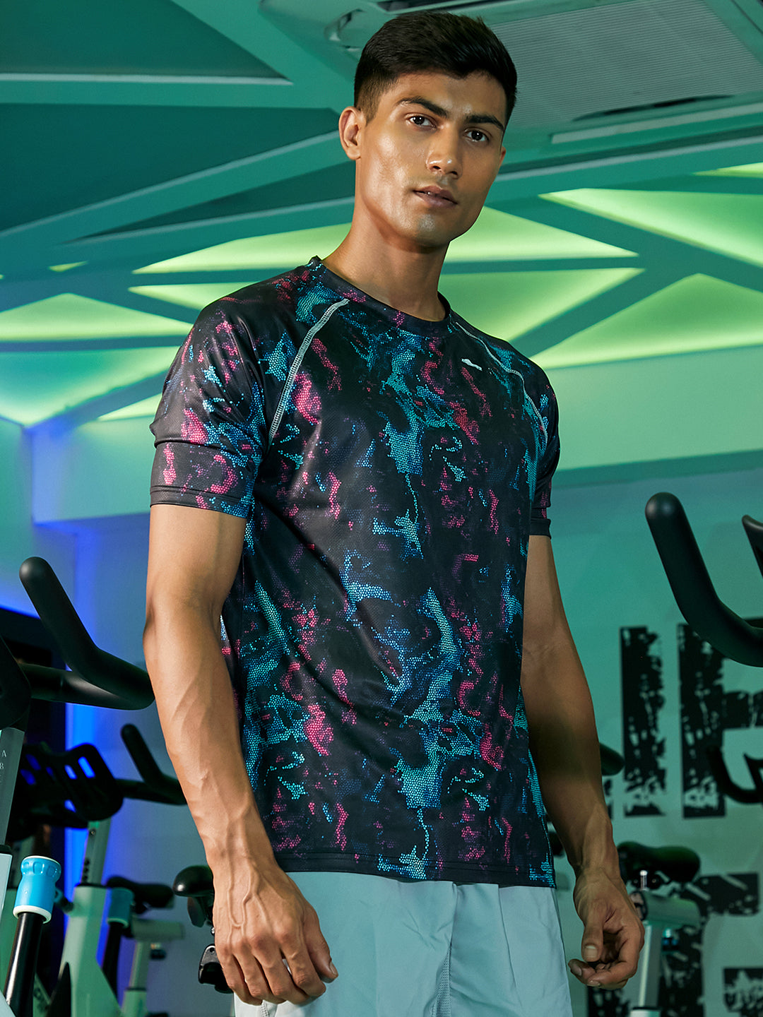 Abstract Activewear T-Shirt