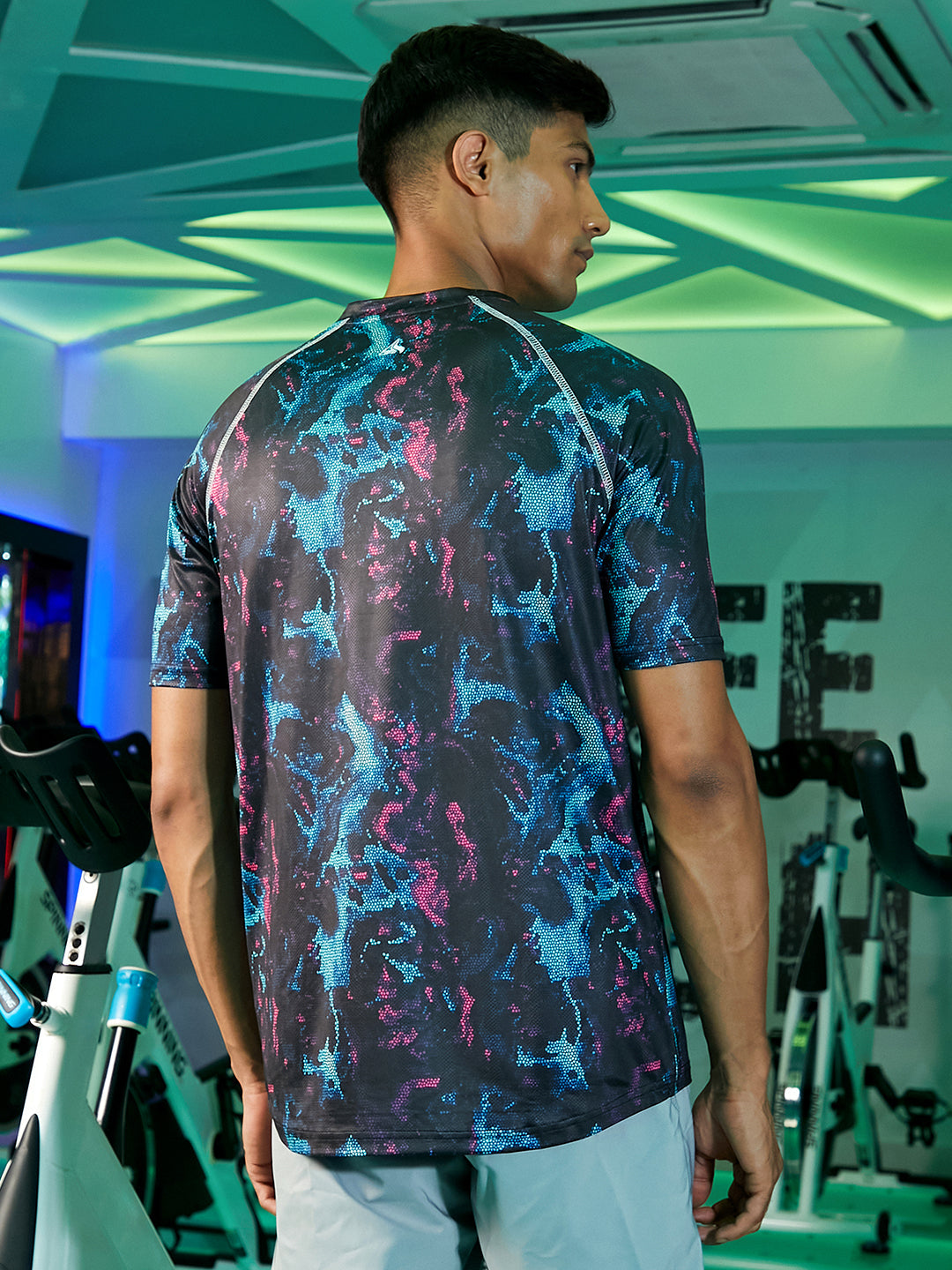 Abstract Activewear T-Shirt