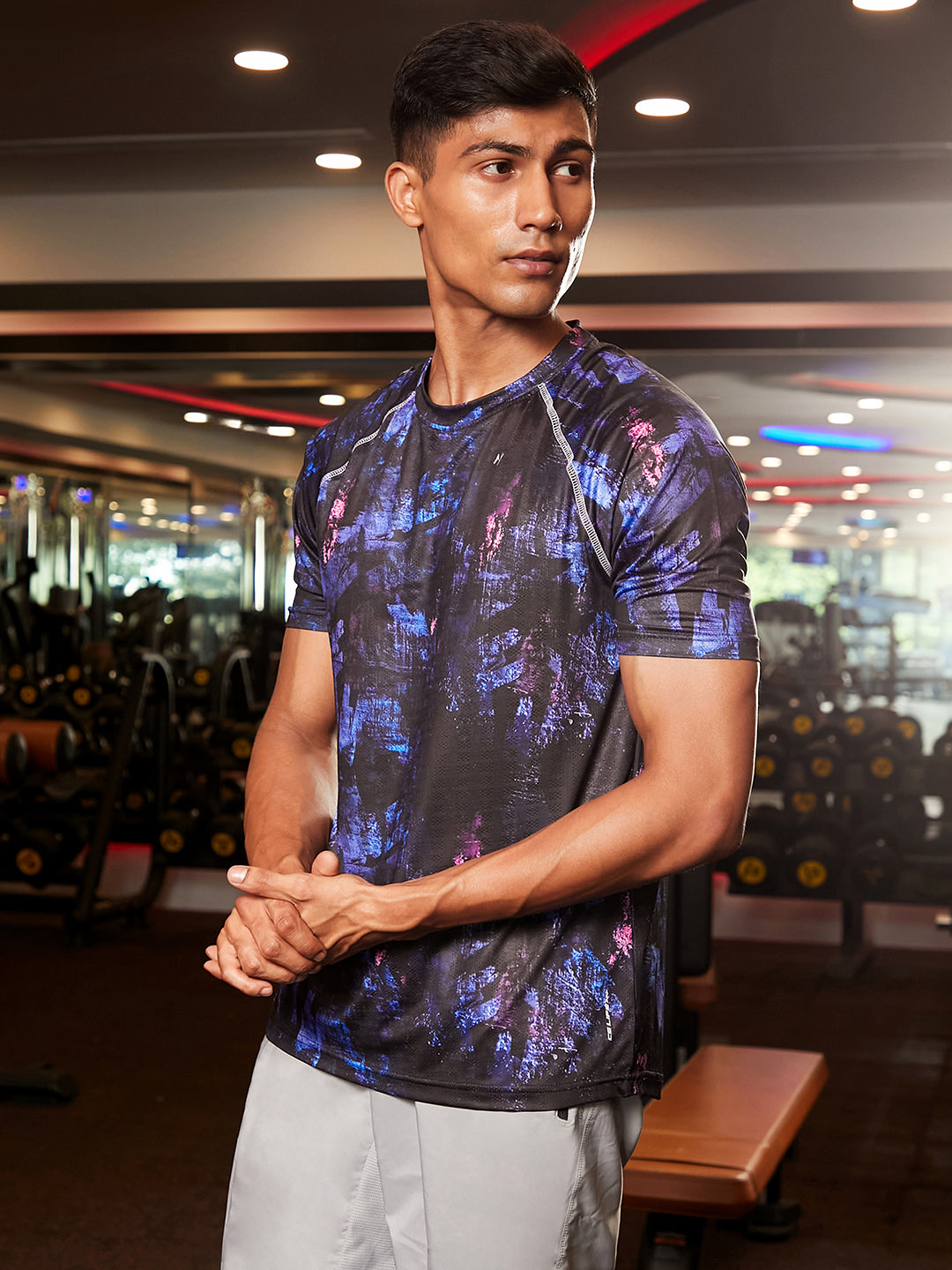 Abstract Activewear T-Shirt