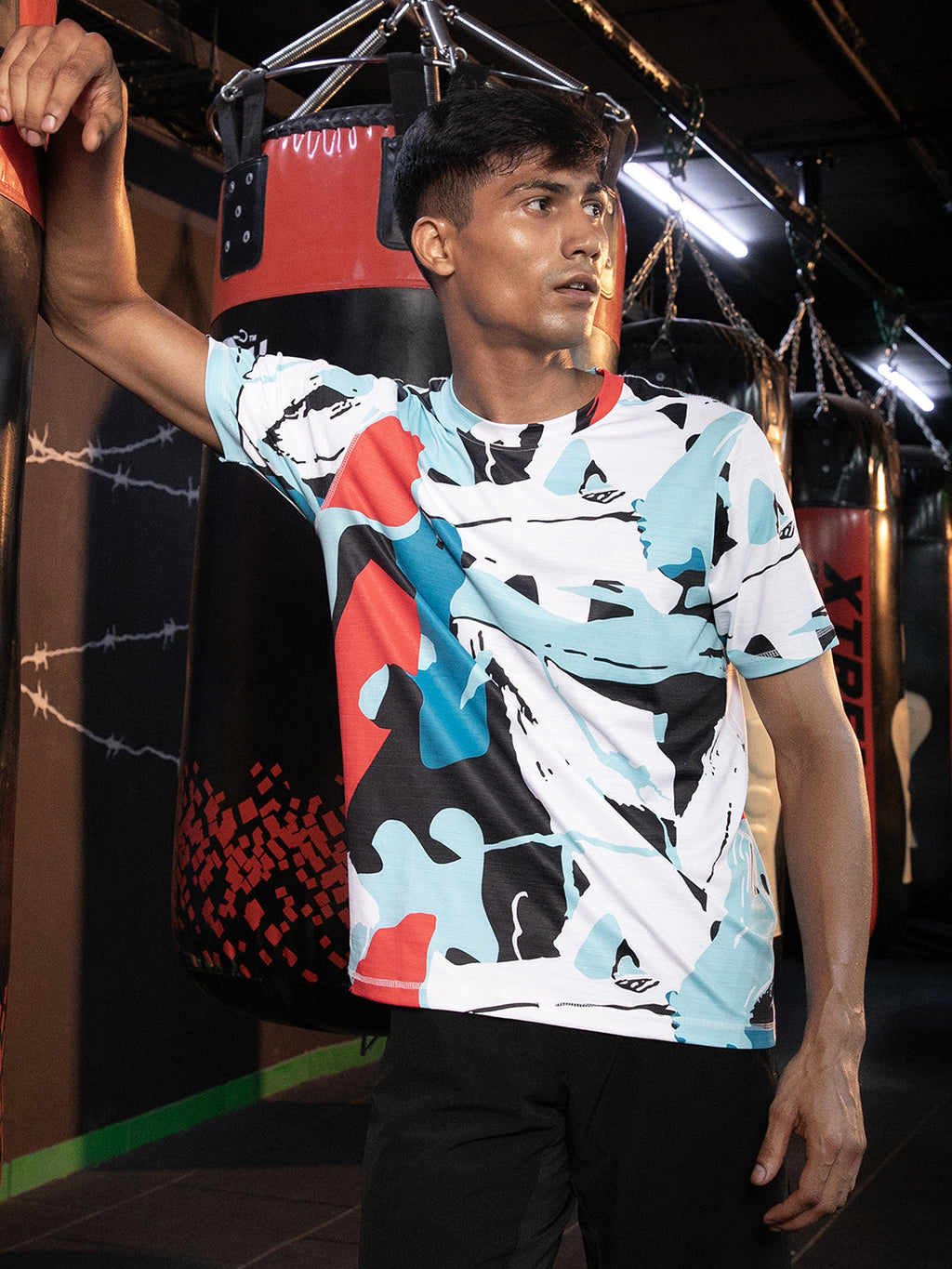 Abstract Activewear T-Shirt