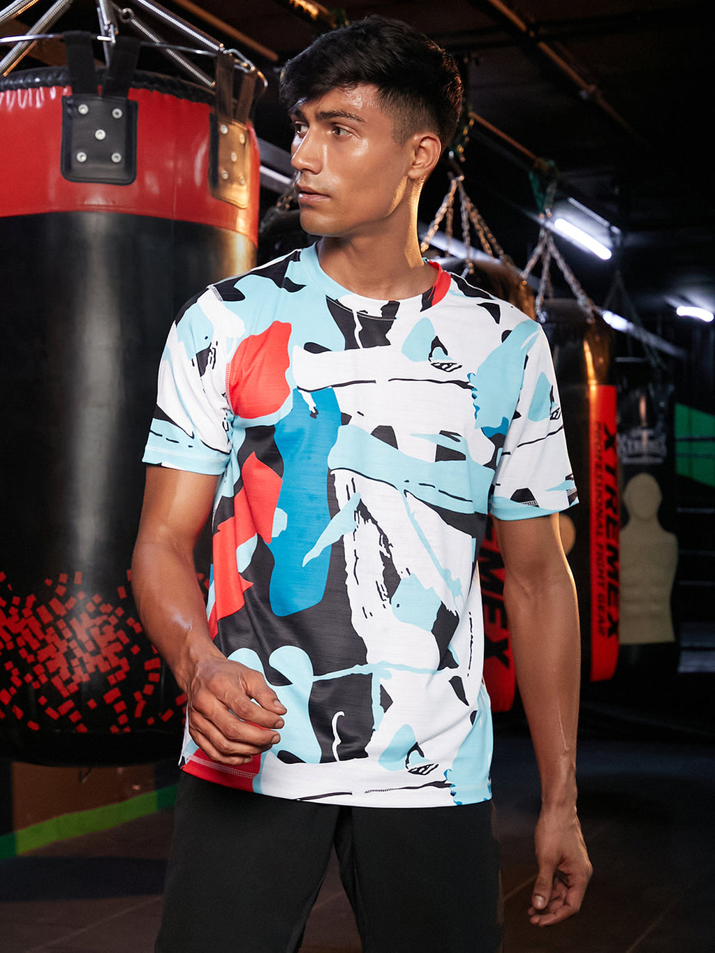 Abstract Activewear T-Shirt