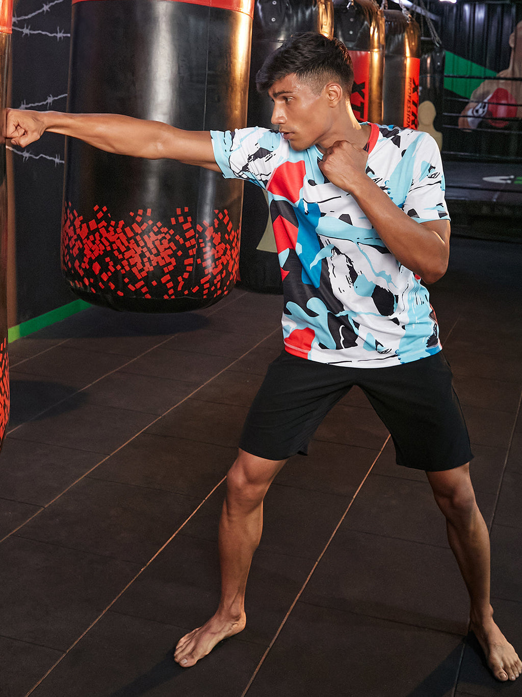 Abstract Activewear T-Shirt