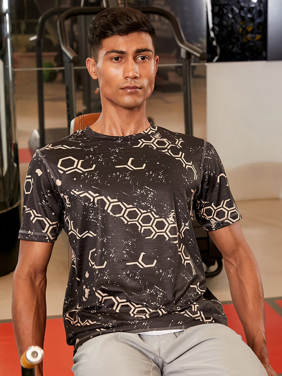 Geometric Activewear T-Shirt