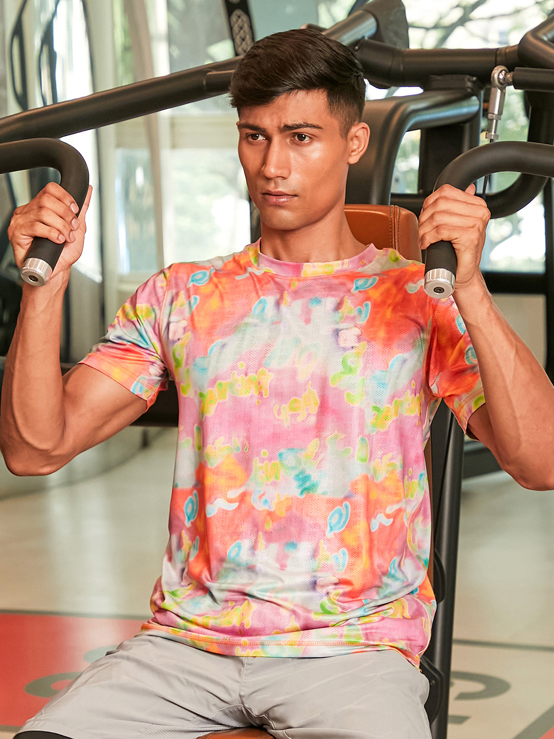 Abstract Activewear T-Shirt