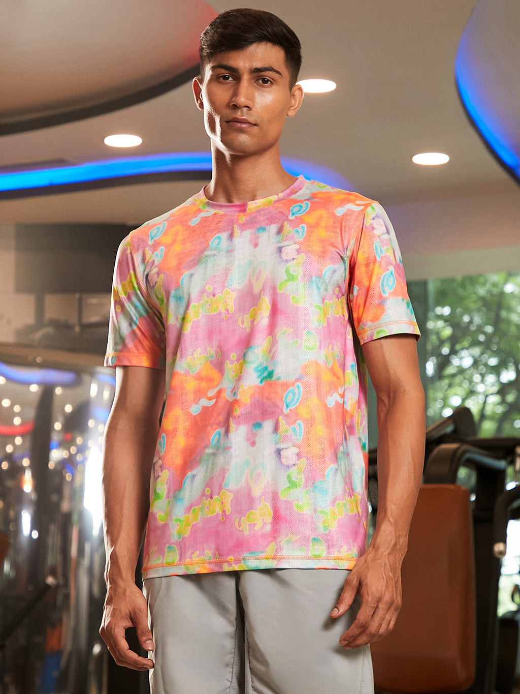 Abstract Activewear T-Shirt