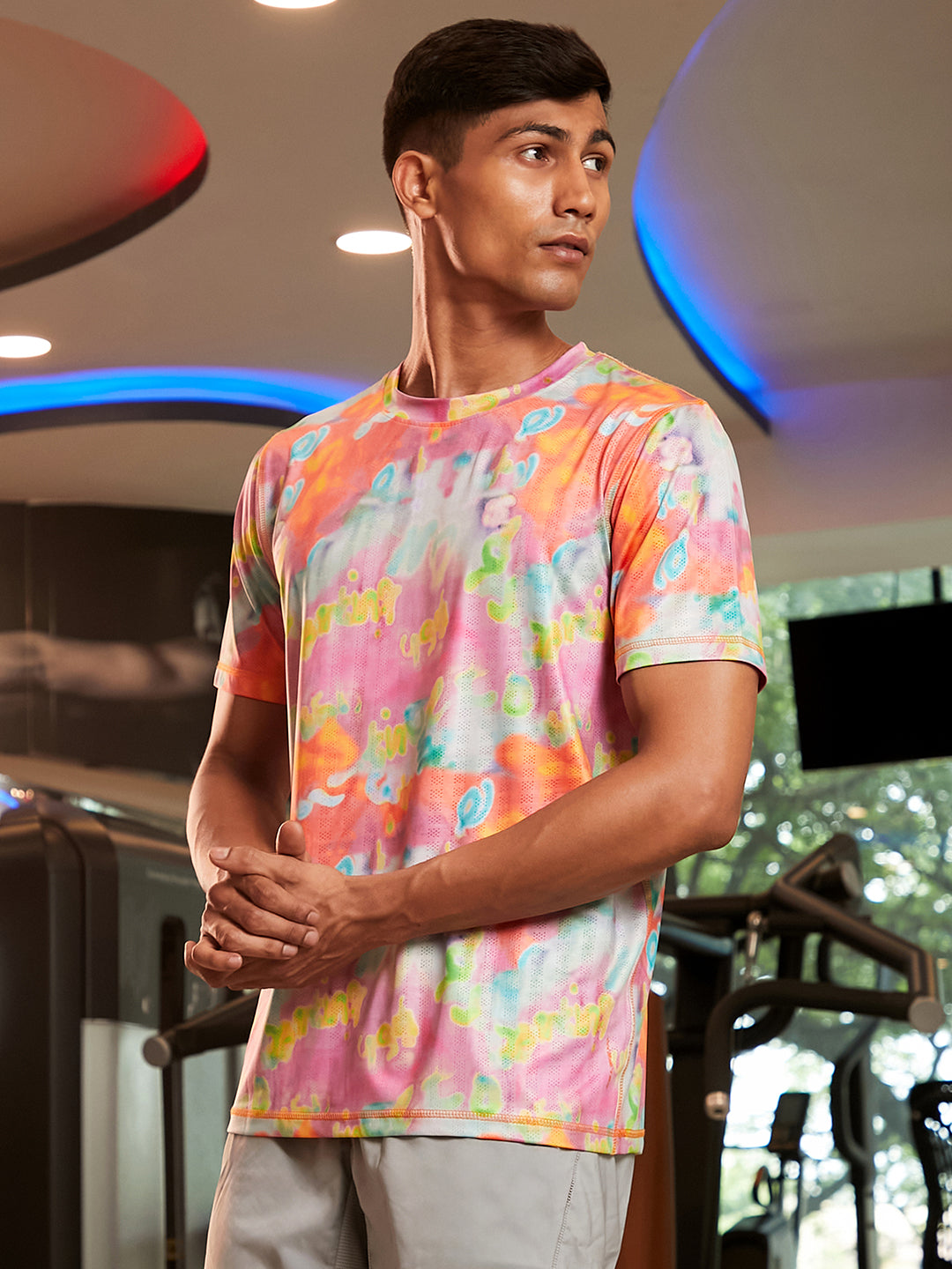 Abstract Activewear T-Shirt