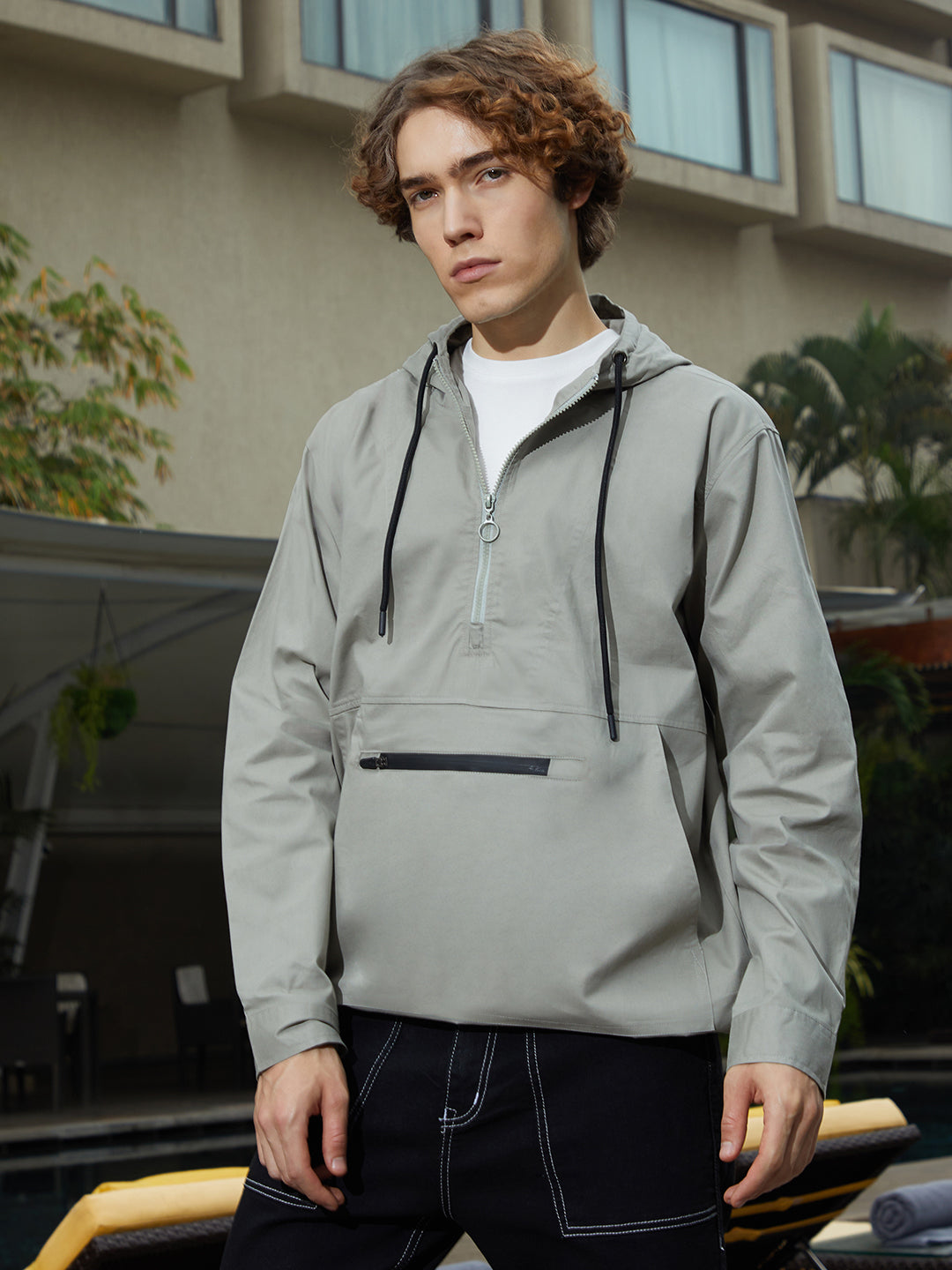 Half-Zip Utility Jacket