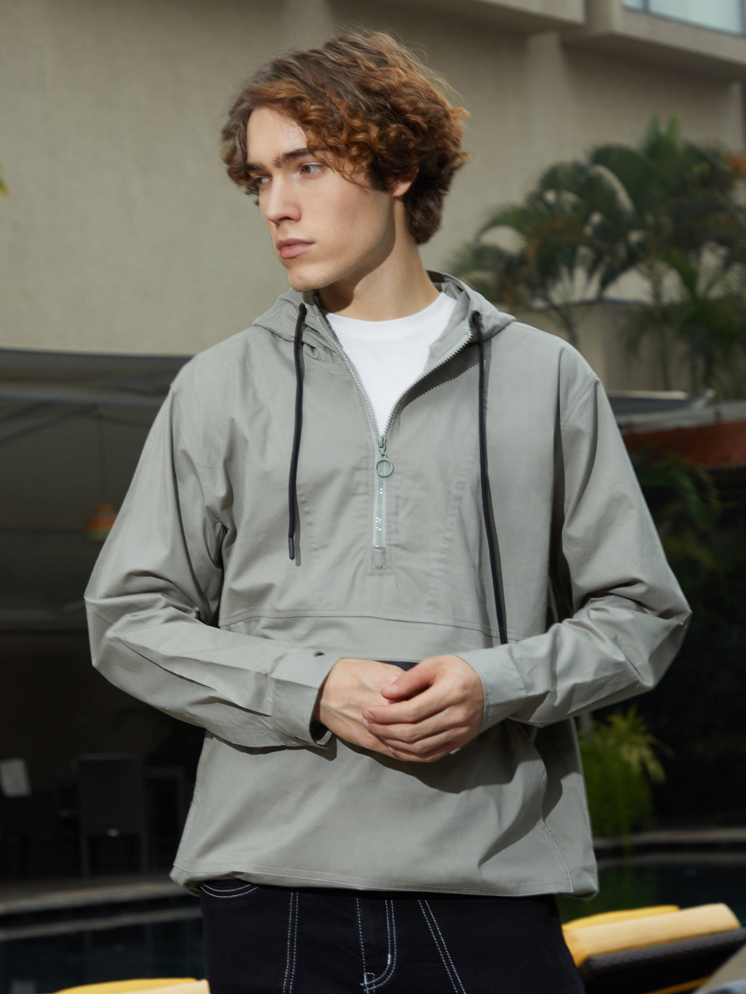 Half-Zip Utility Jacket